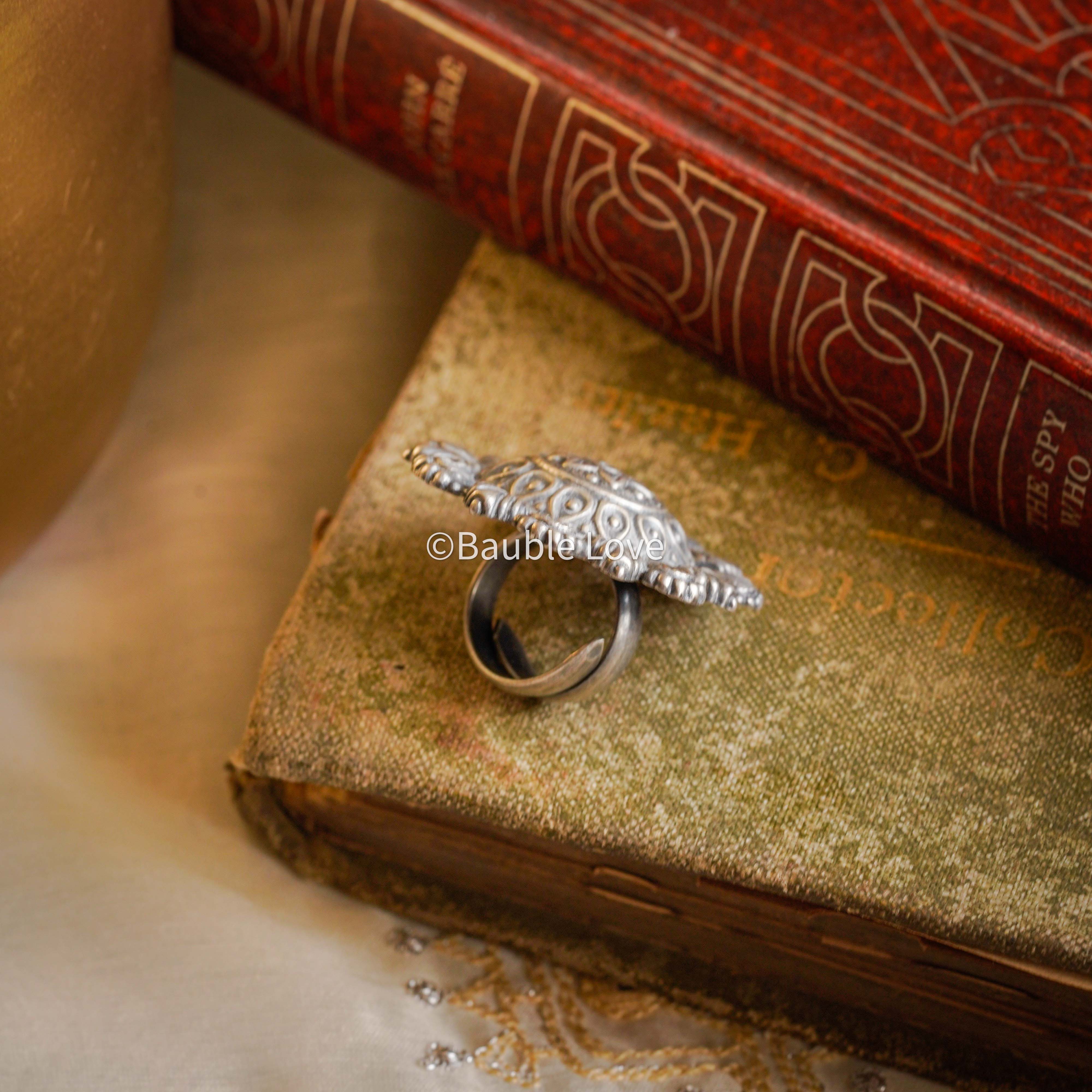 Floral Silver Ring (925)