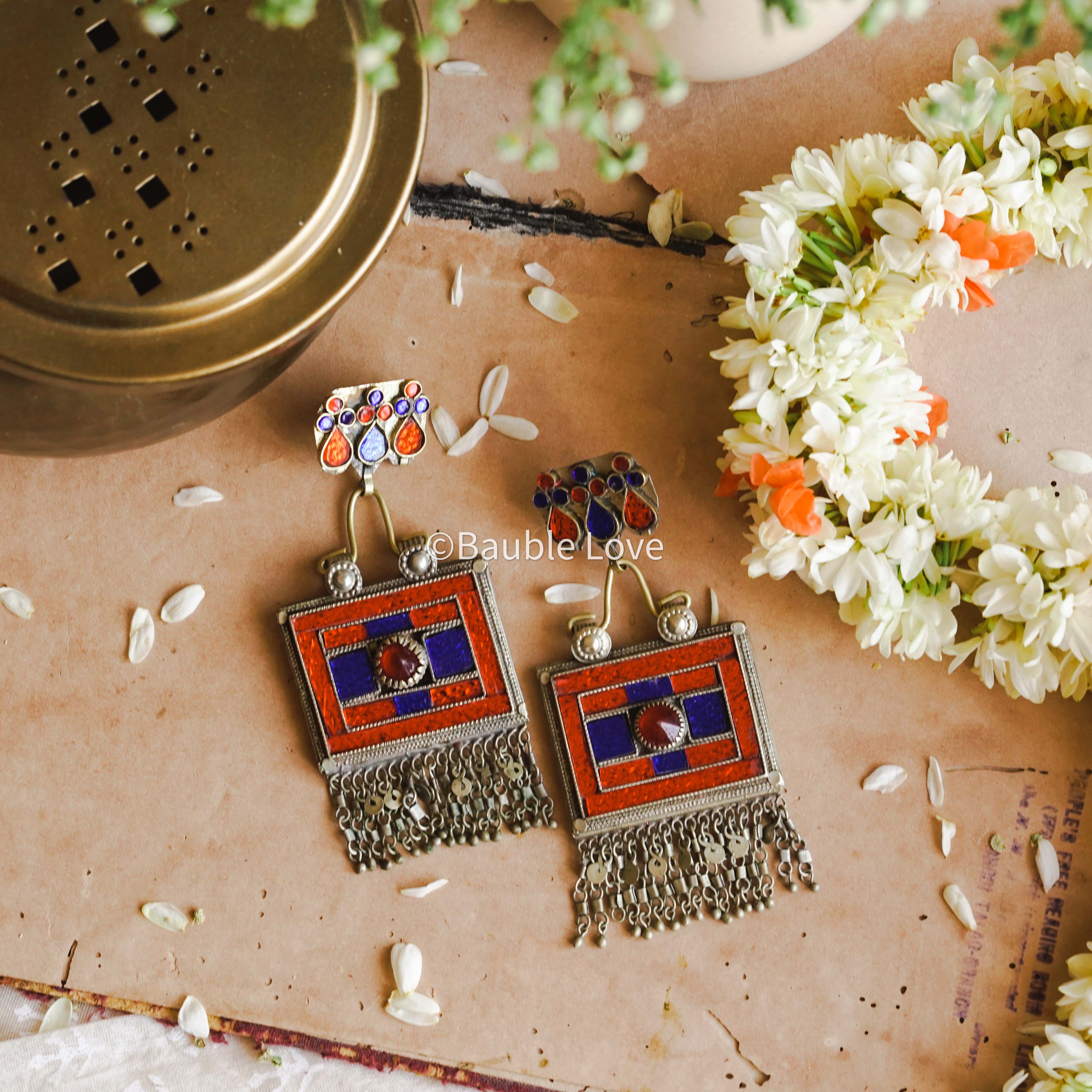 Hannah Afghan Earrings