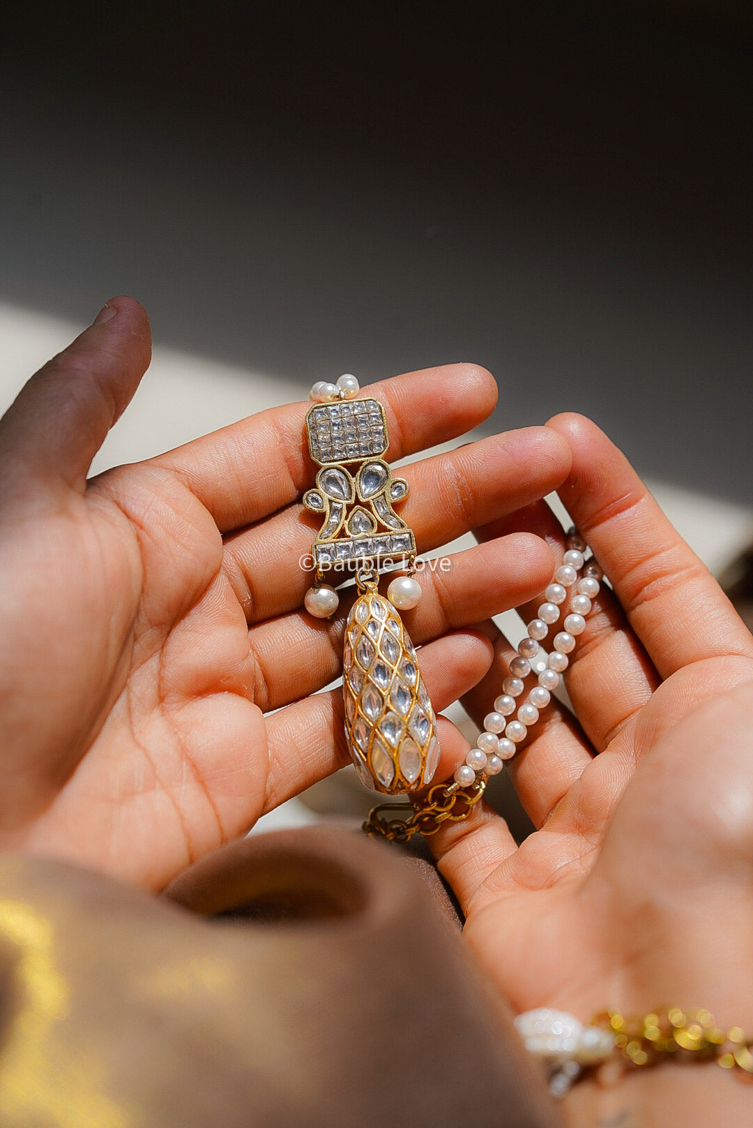 Honeycomb Jadau Necklace