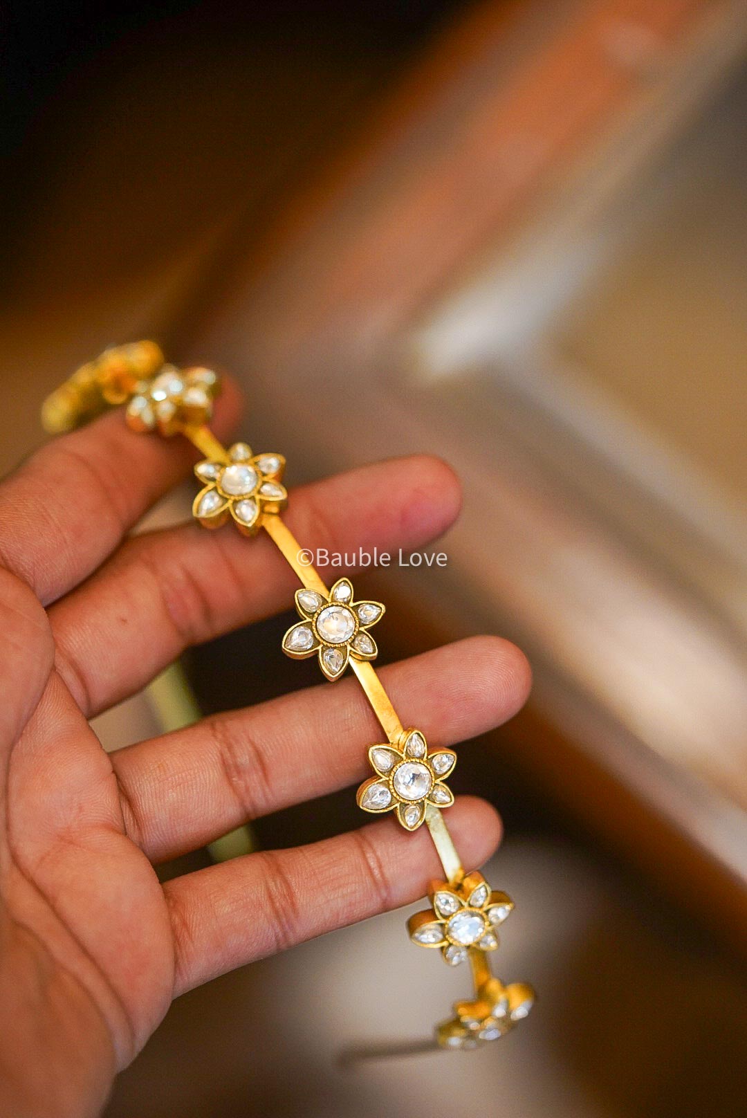Floral Jadau Hairband
