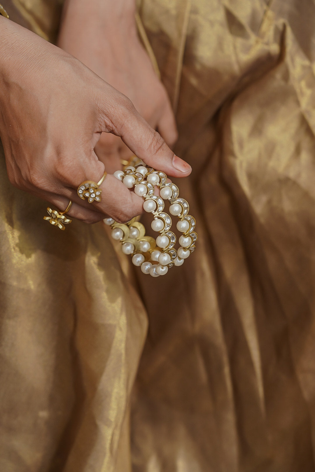 Pavitra Pearl Jadau Bangle