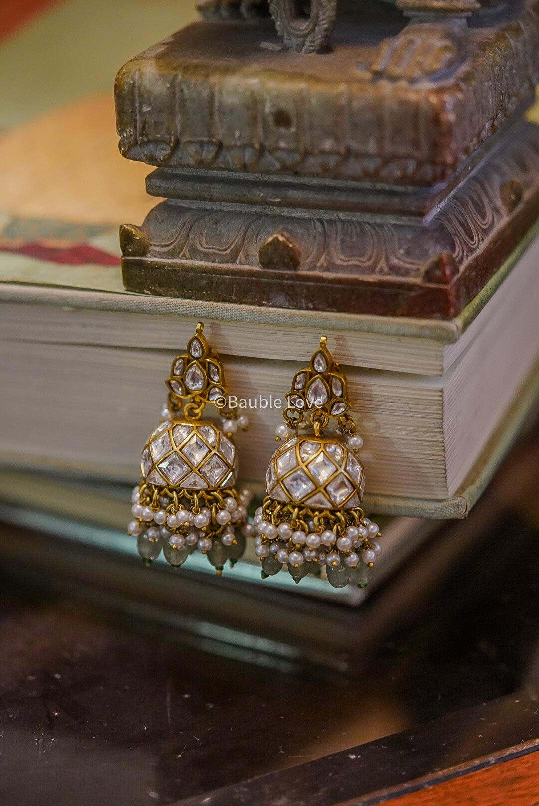 Karishma Jadau Jhumka Earrings