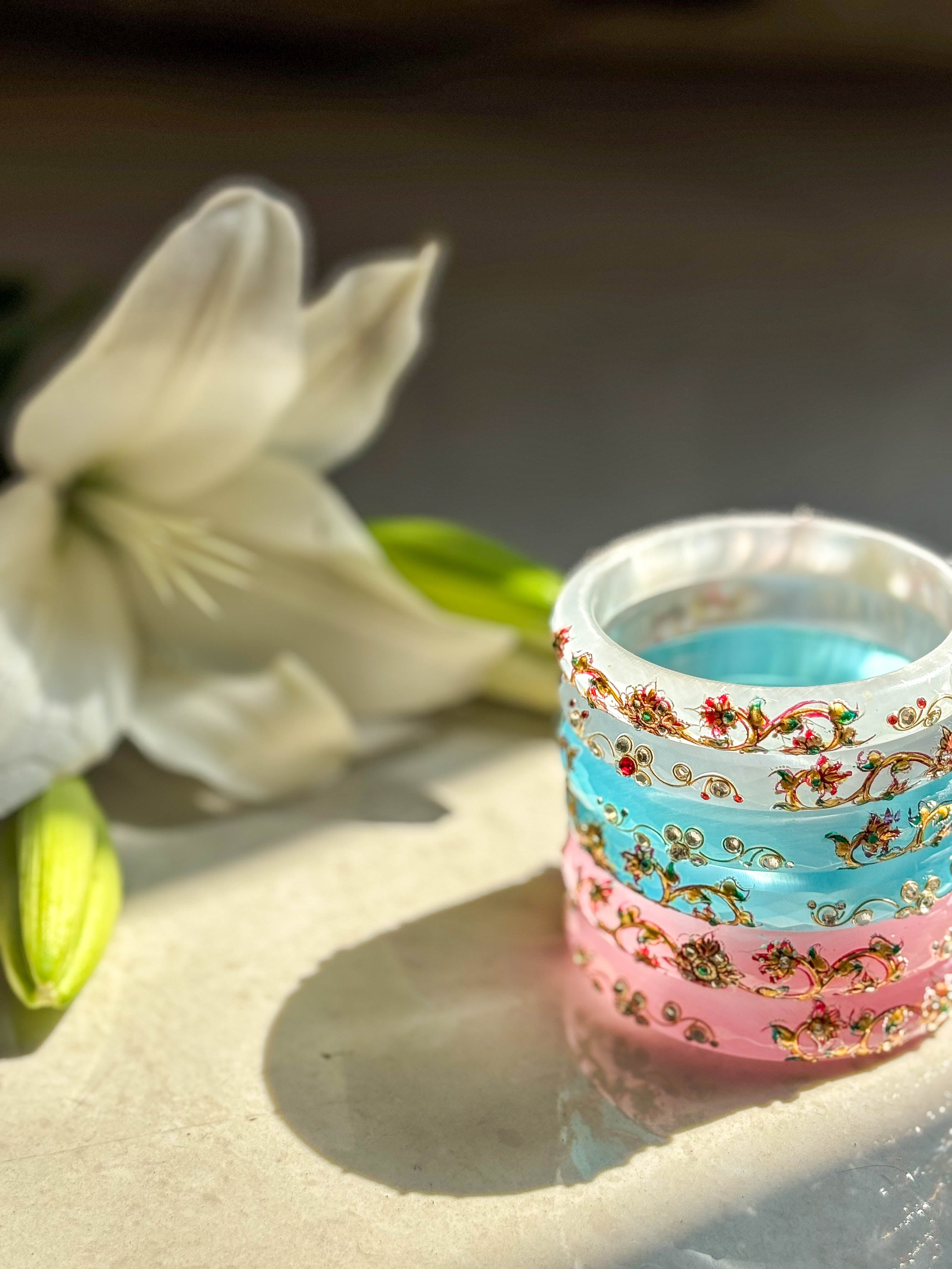 Hunar Crystal Bangle (Set of 2)