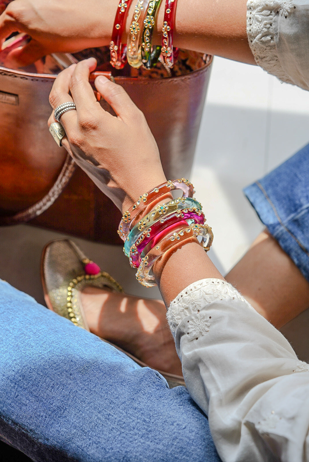 Zana Glass Bangle