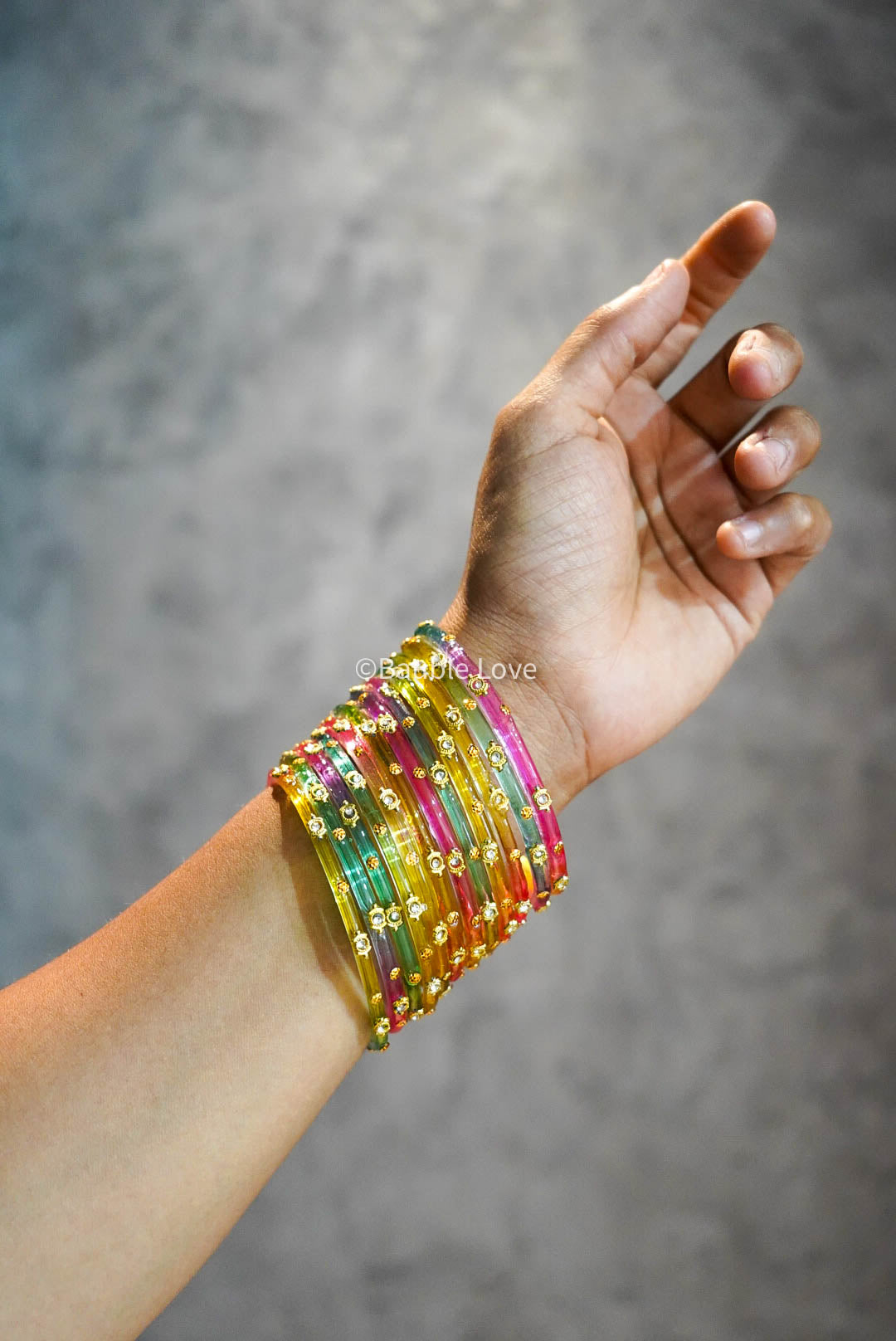 Tyohaar Glass Bangle (Set of 12)