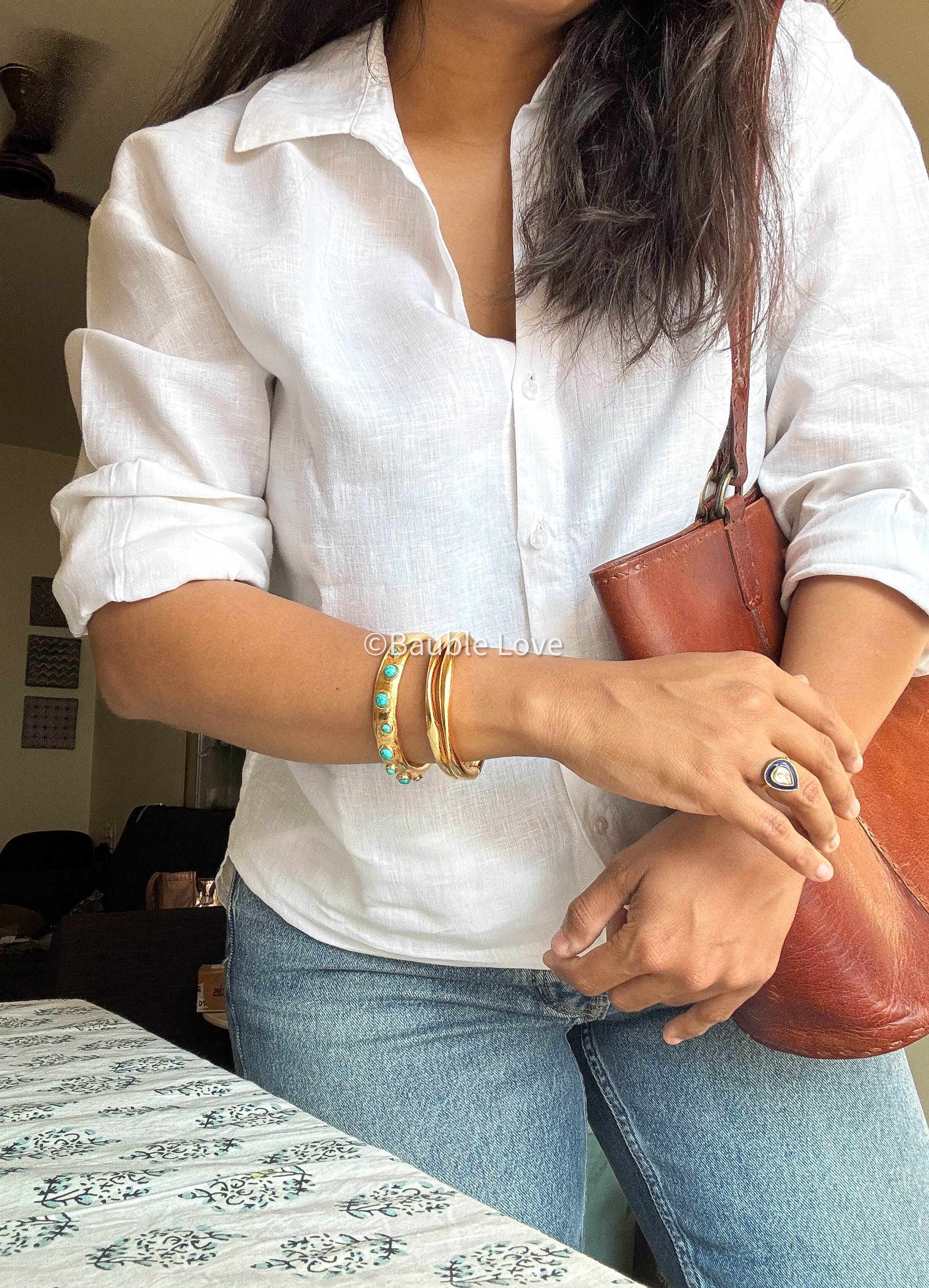 Inshiya Brass Cuff (Adjustable)