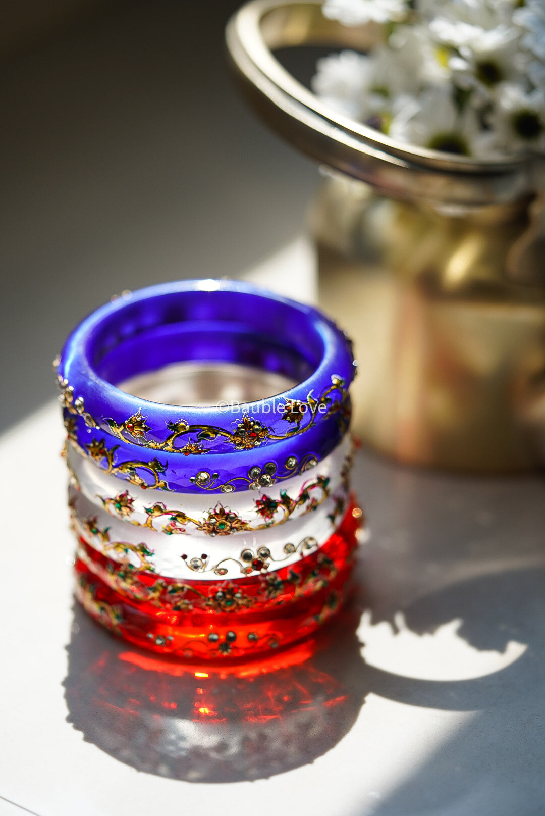 Hunar Crystal Bangle (Set of 2)