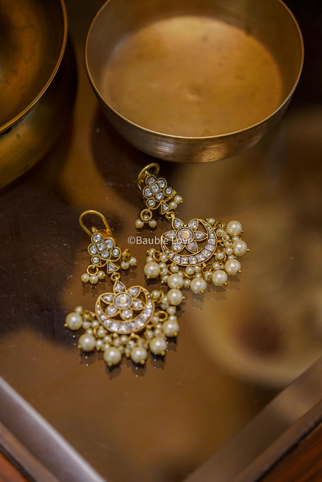 Sudha Jadau Chandbali Earrings