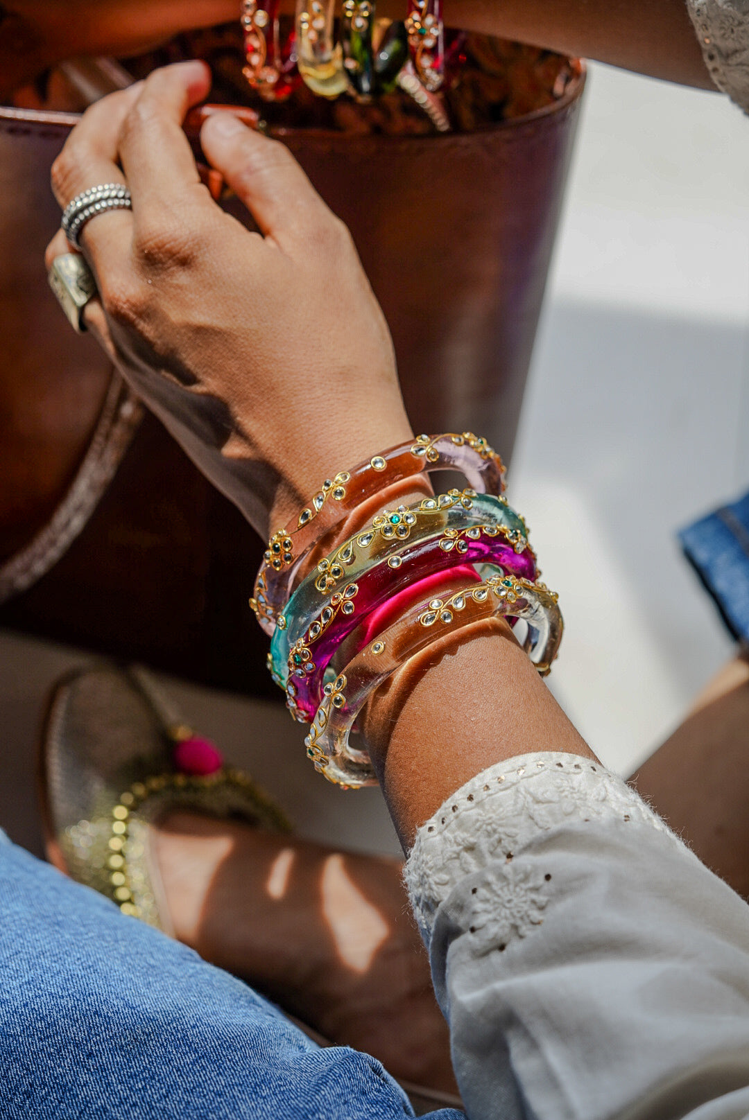 Zana Glass Bangle