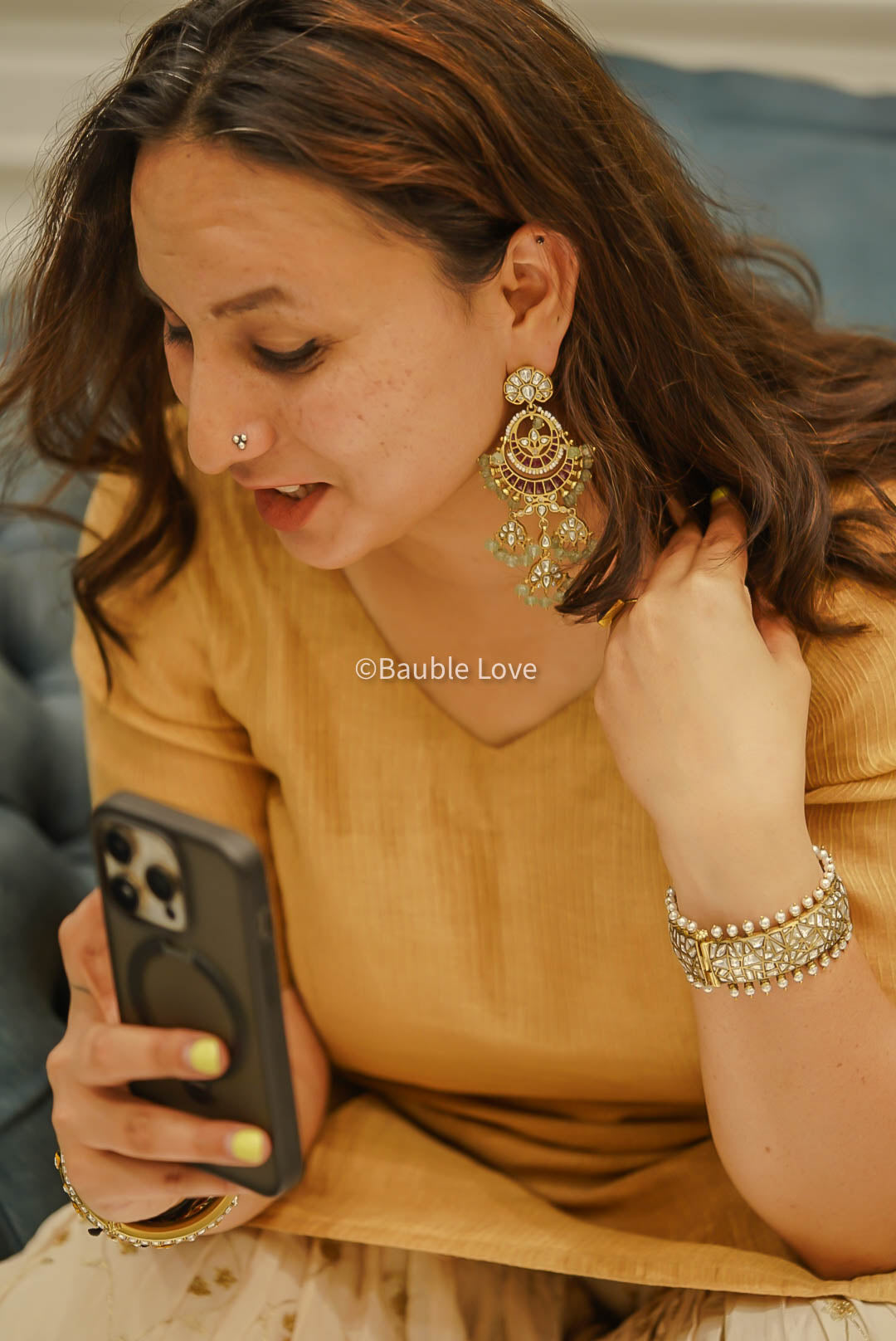 Nandana Jadau Earrings