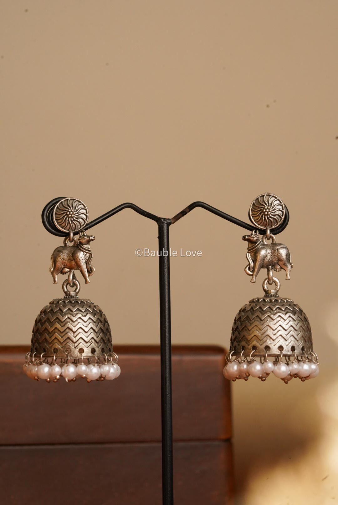 Nandi Jhumka Earrings