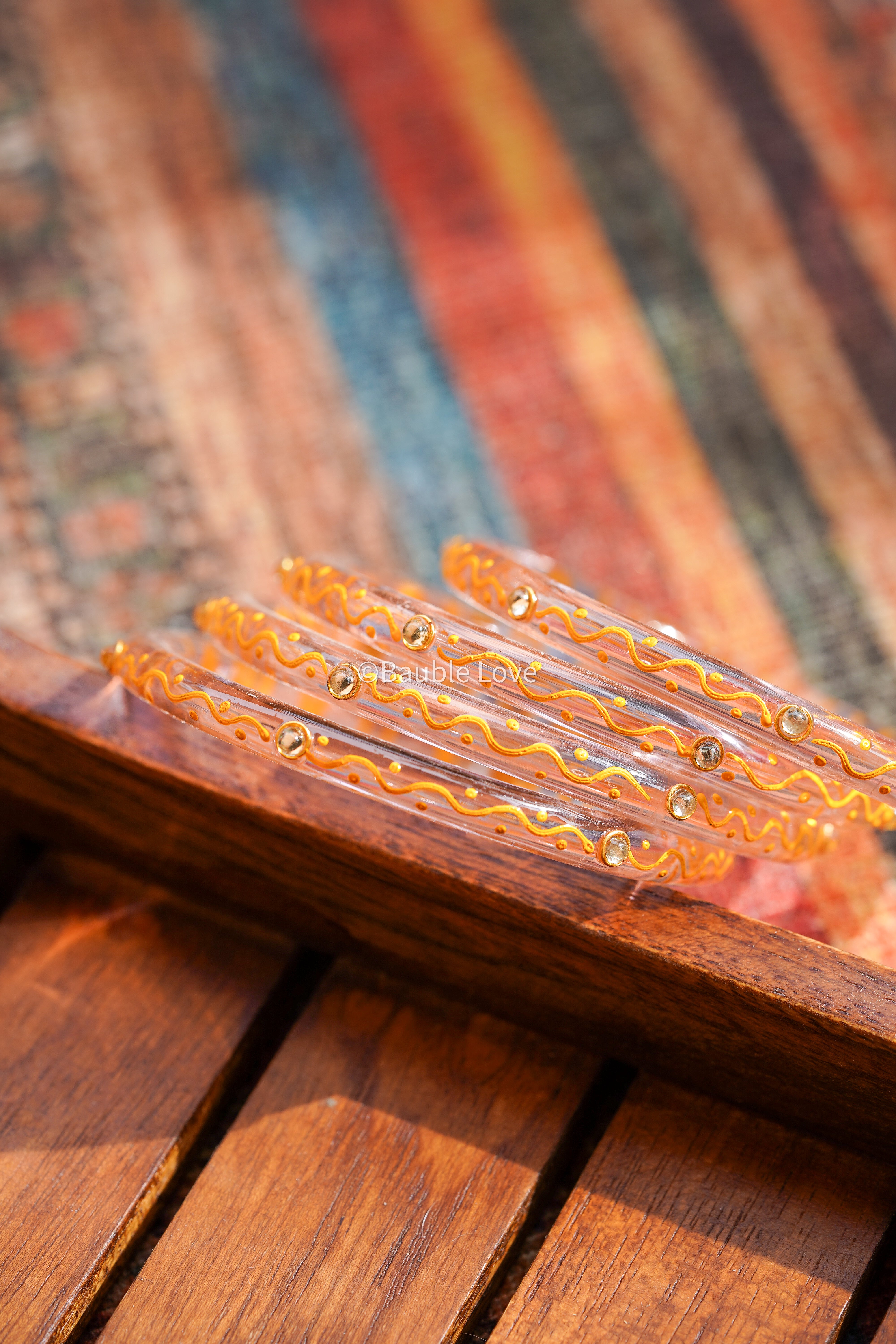 Induja Glass Bangle (Set of 4)