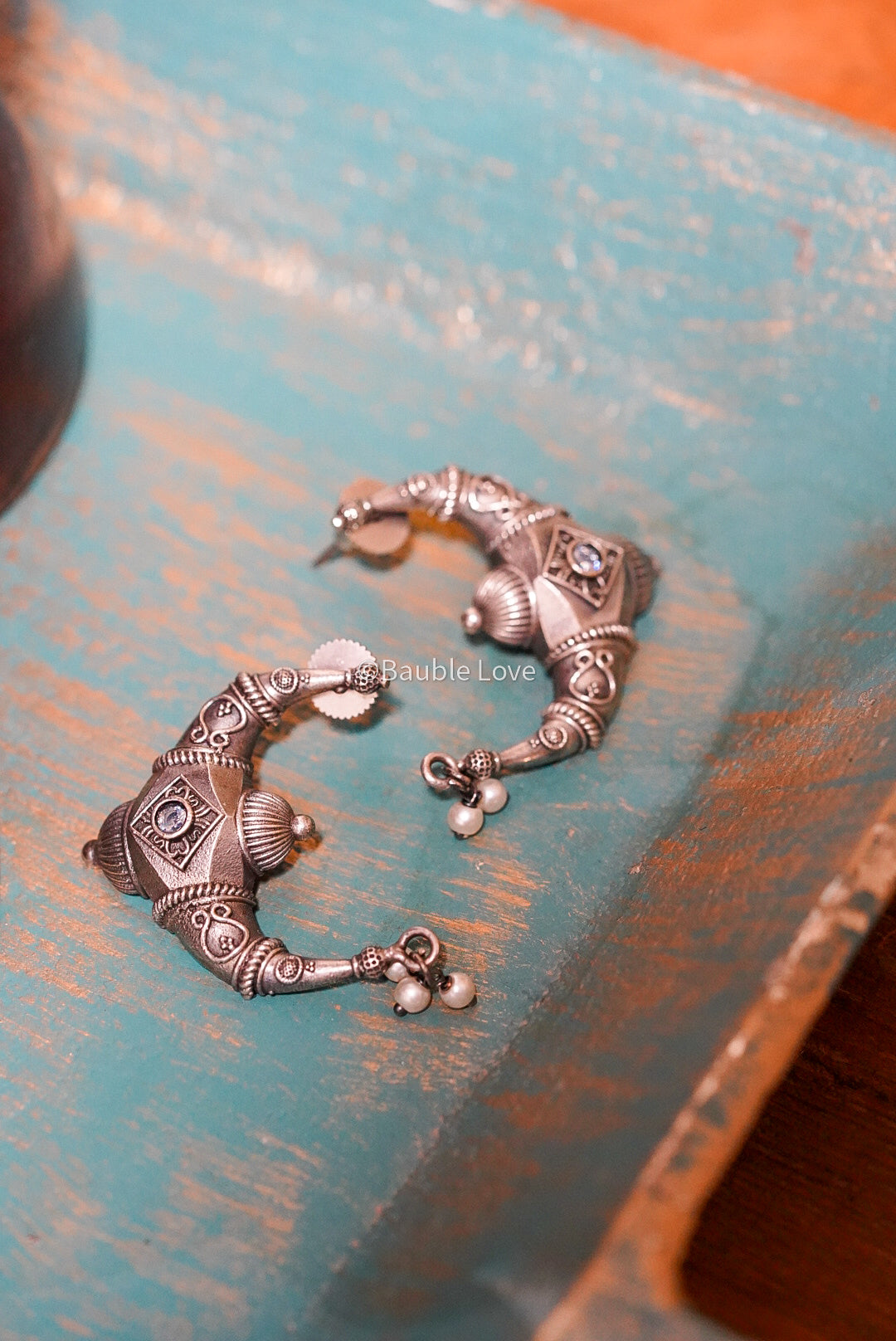 Tribal Silver Earrings