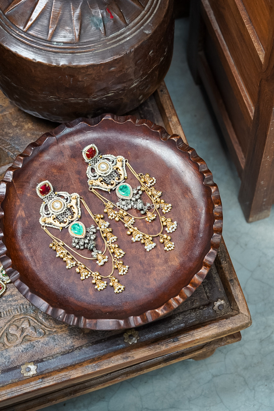 Araya Statement Chandbali Earrings 2.0