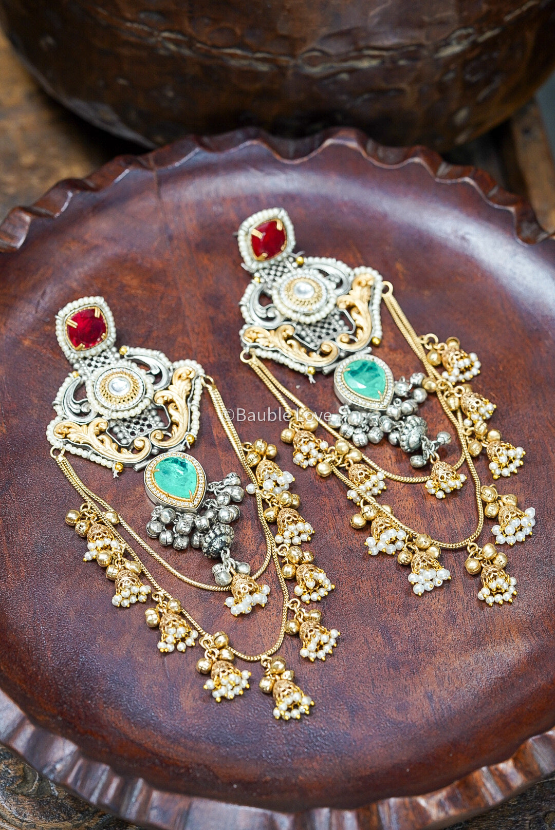 Araya Statement Chandbali Earrings 2.0
