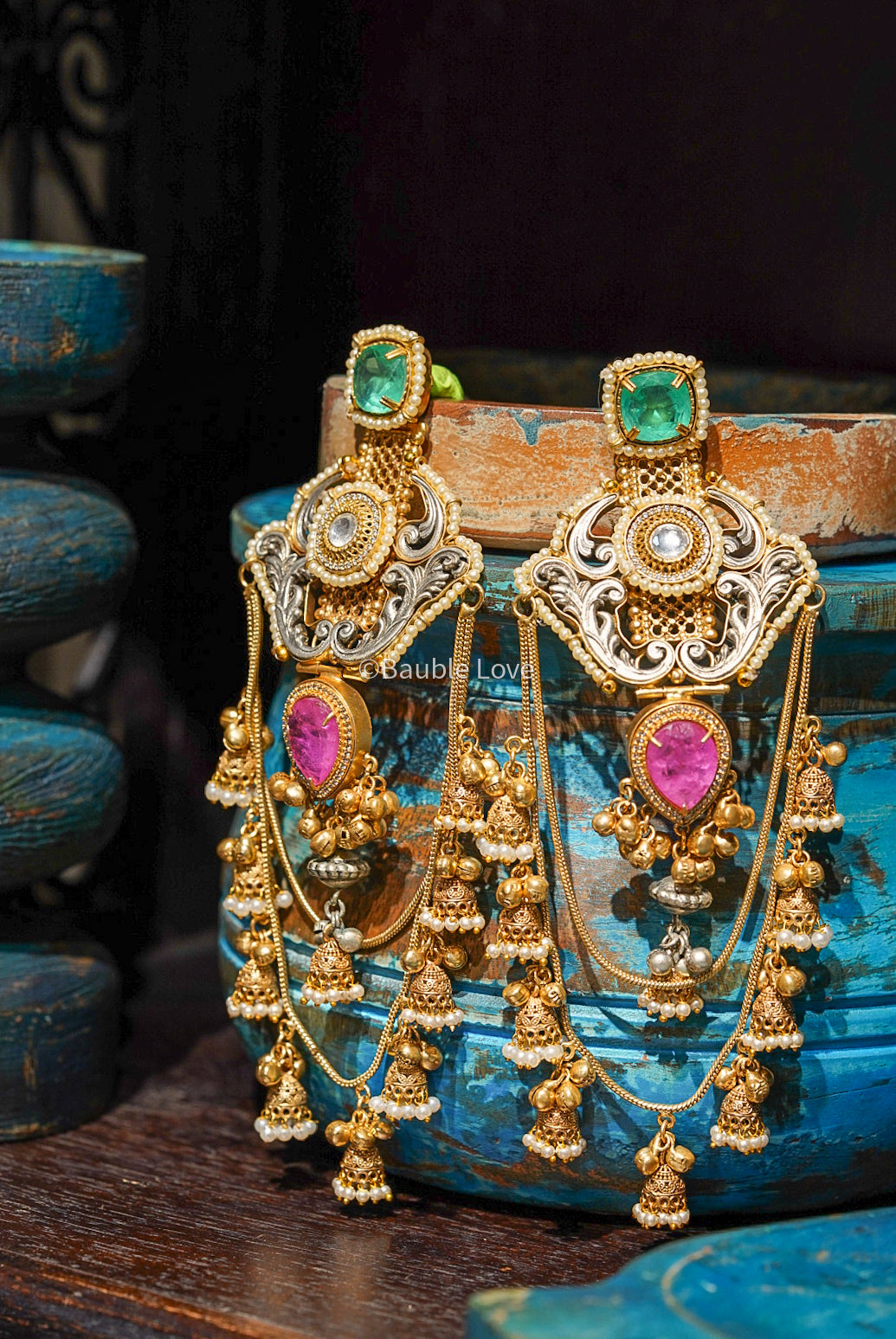 Suketu Statement Chandbali Earrings