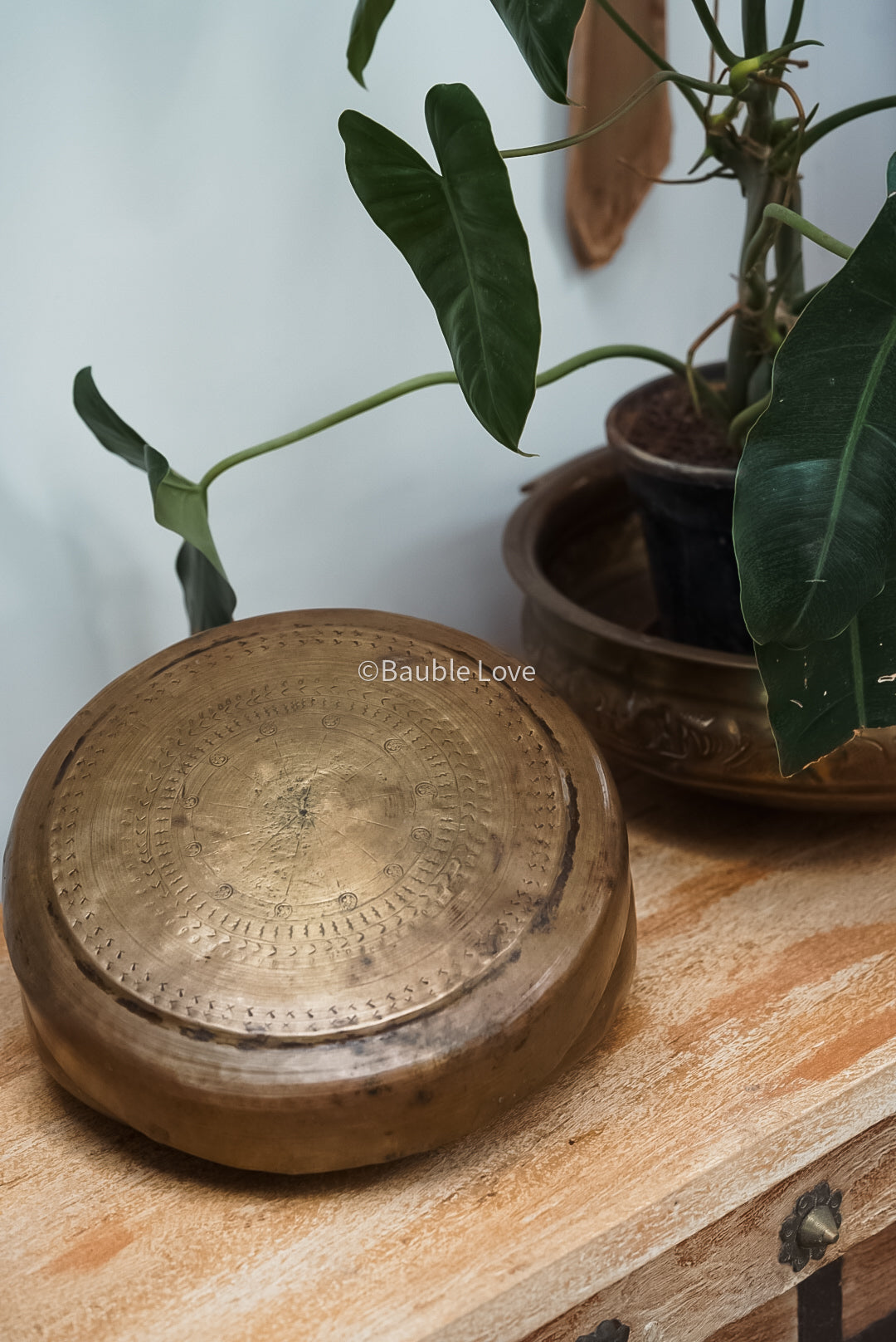 Vintage Brass Jewelry Box
