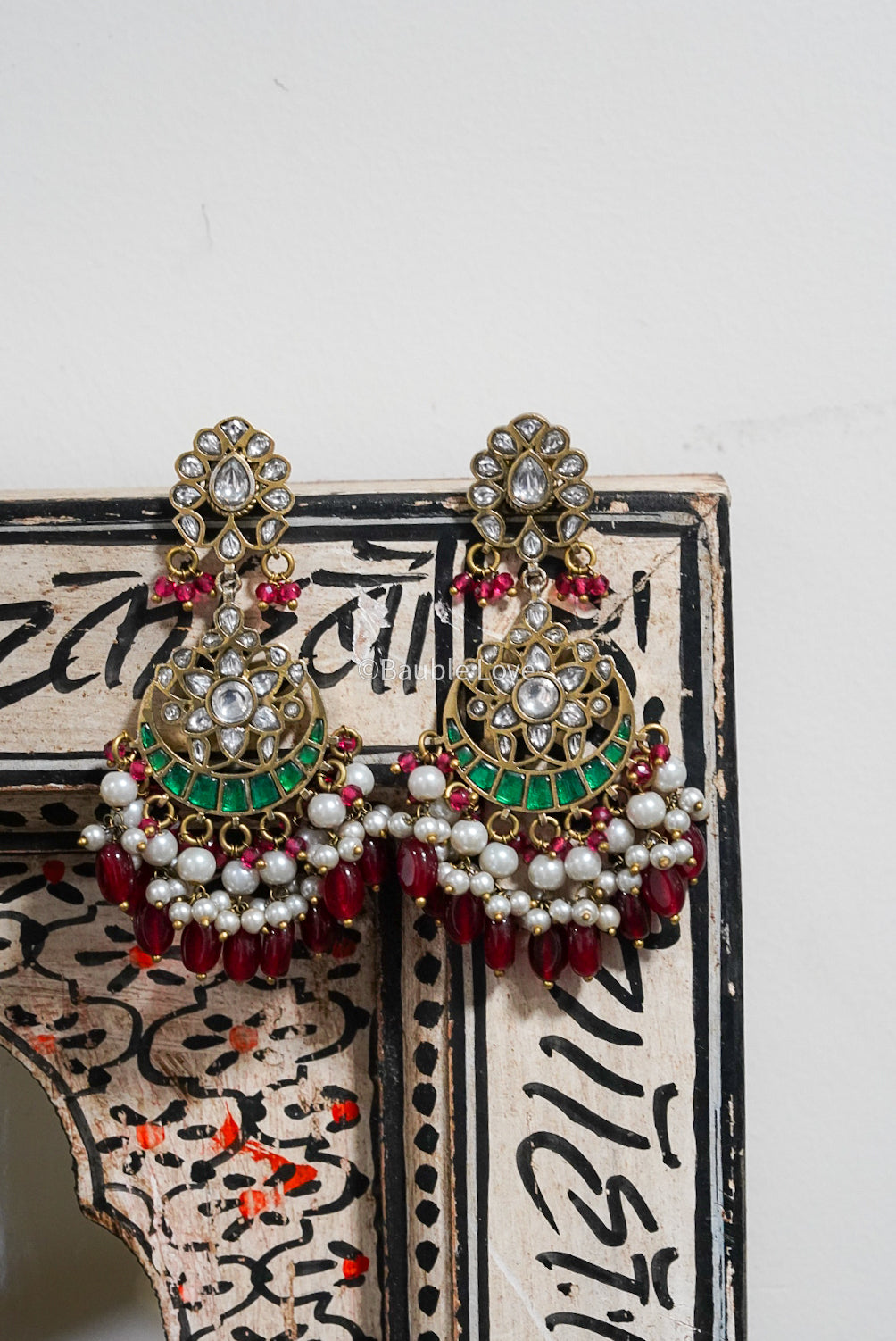 Oman Jadau Drop Earrings