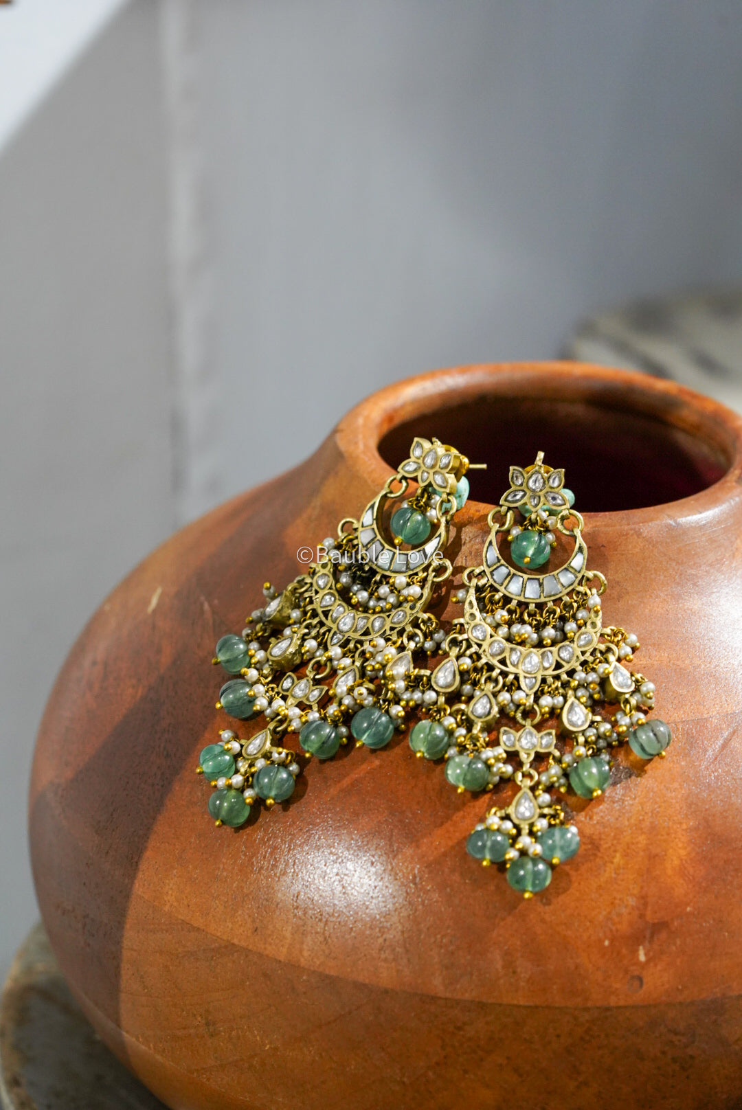Dhwani Jadau Drop Earrings