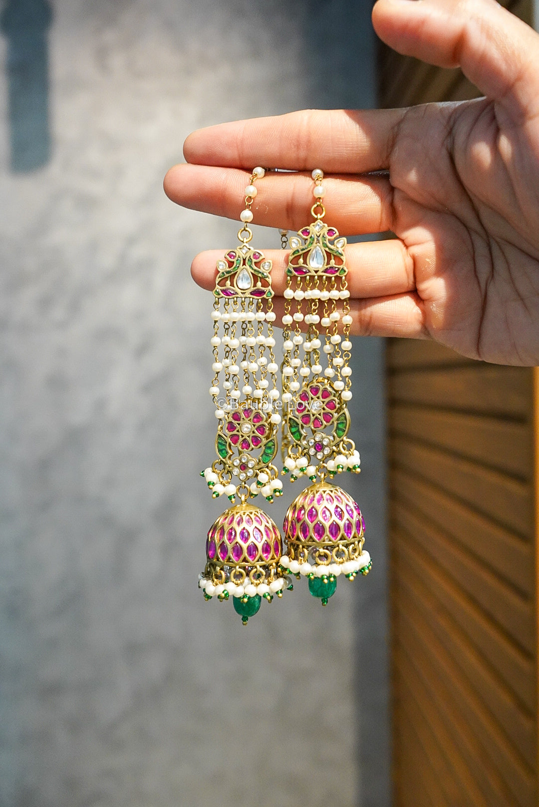 Anandi Jadau Jhumka Earrings