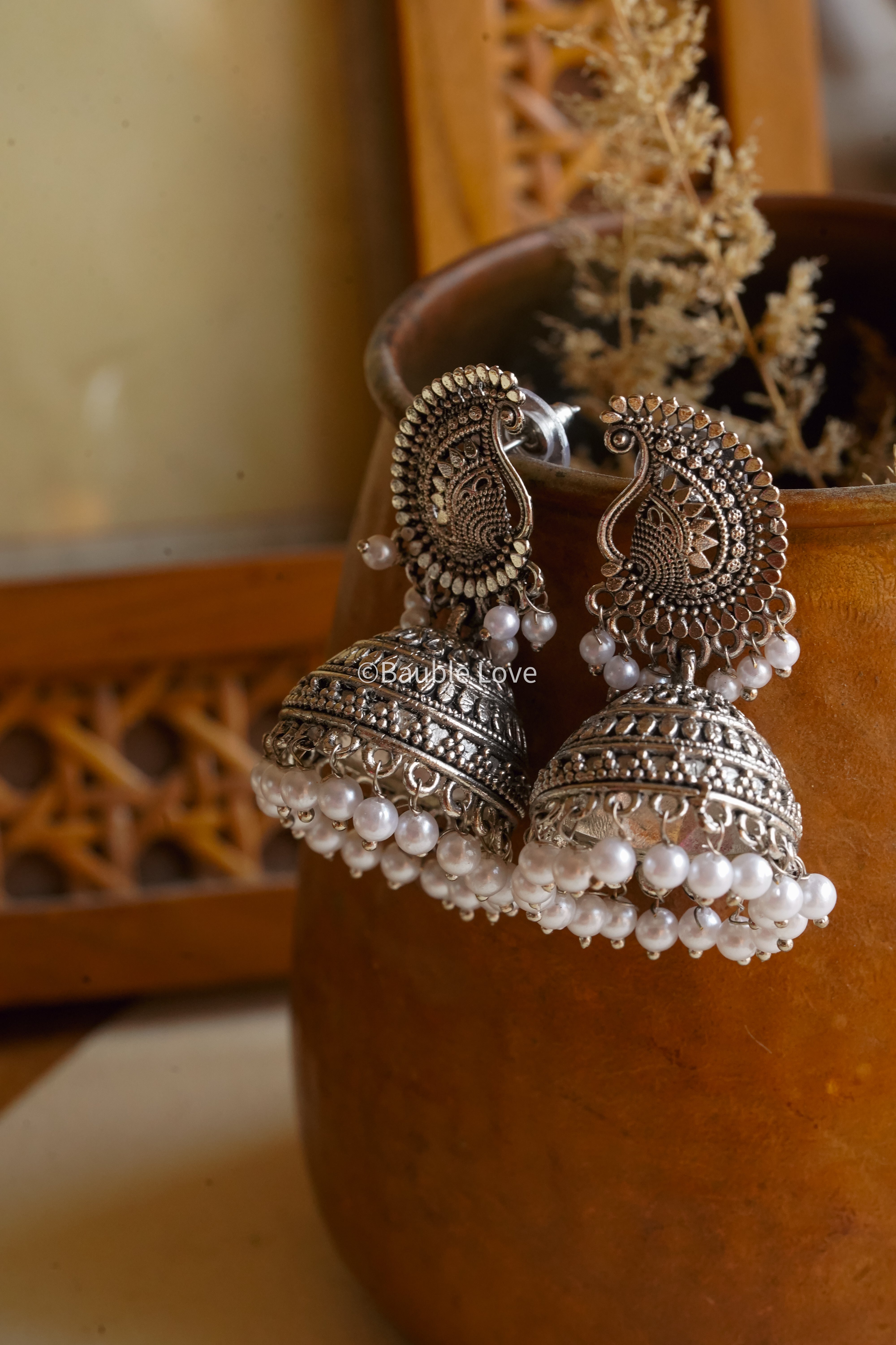 Paisley Jhumka Earrings