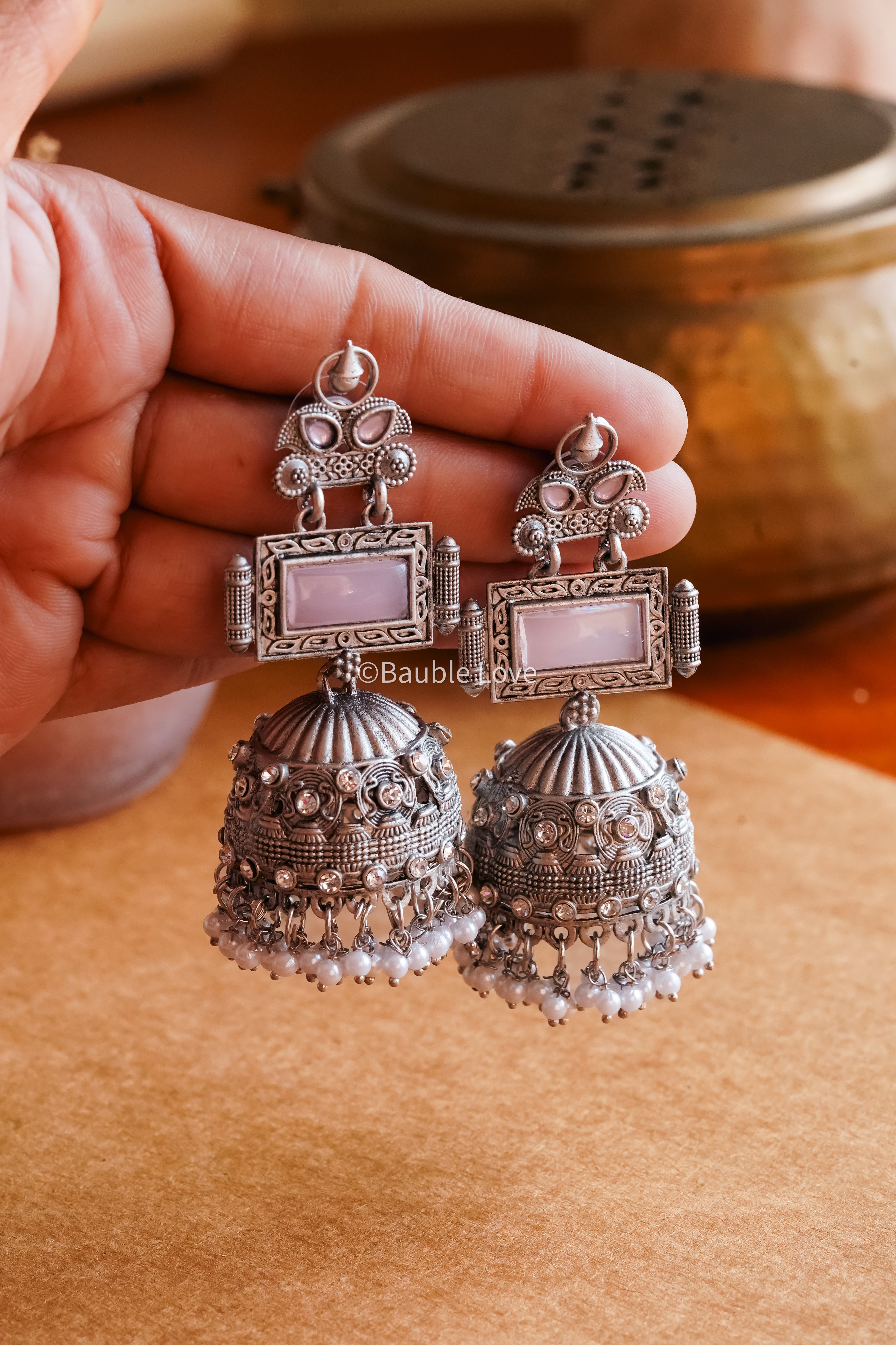 Manhoor Jhumka Earrings