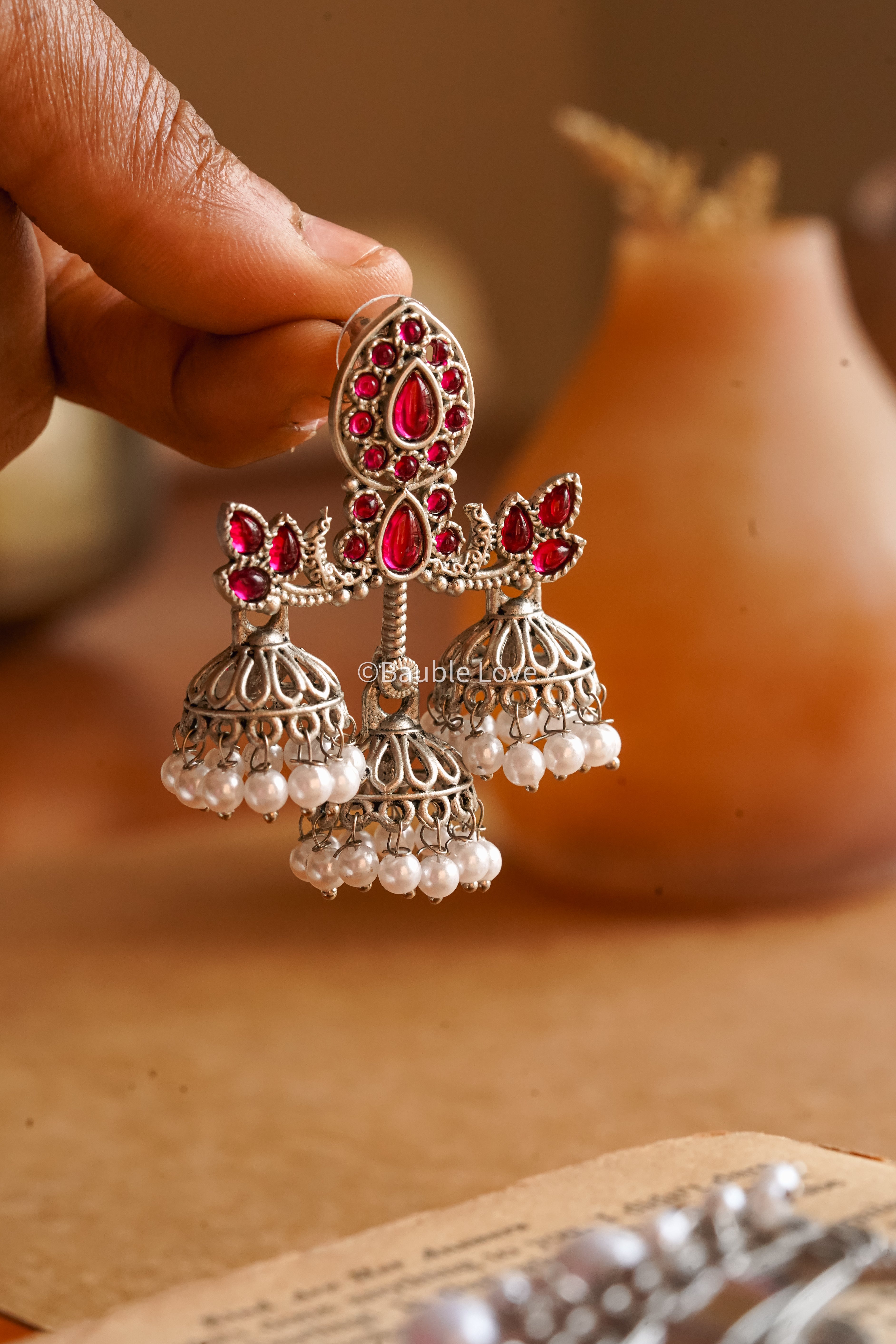 Trinetra Jhumka Earrings