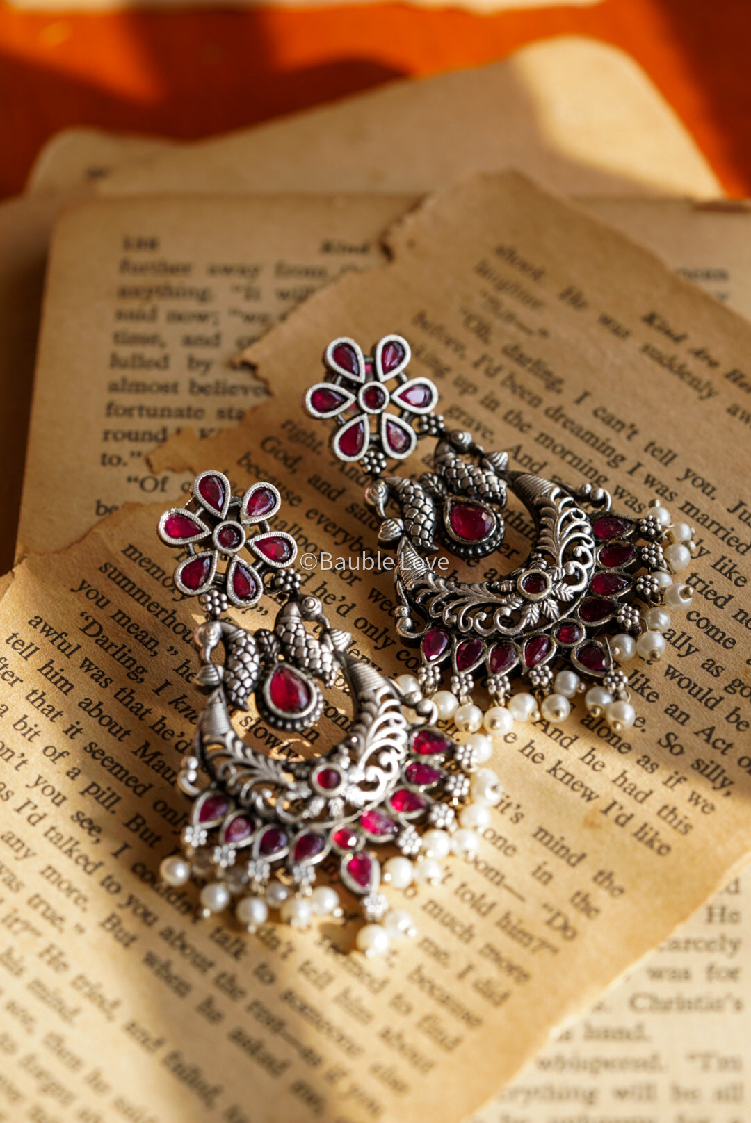 Pink Phool Earrings