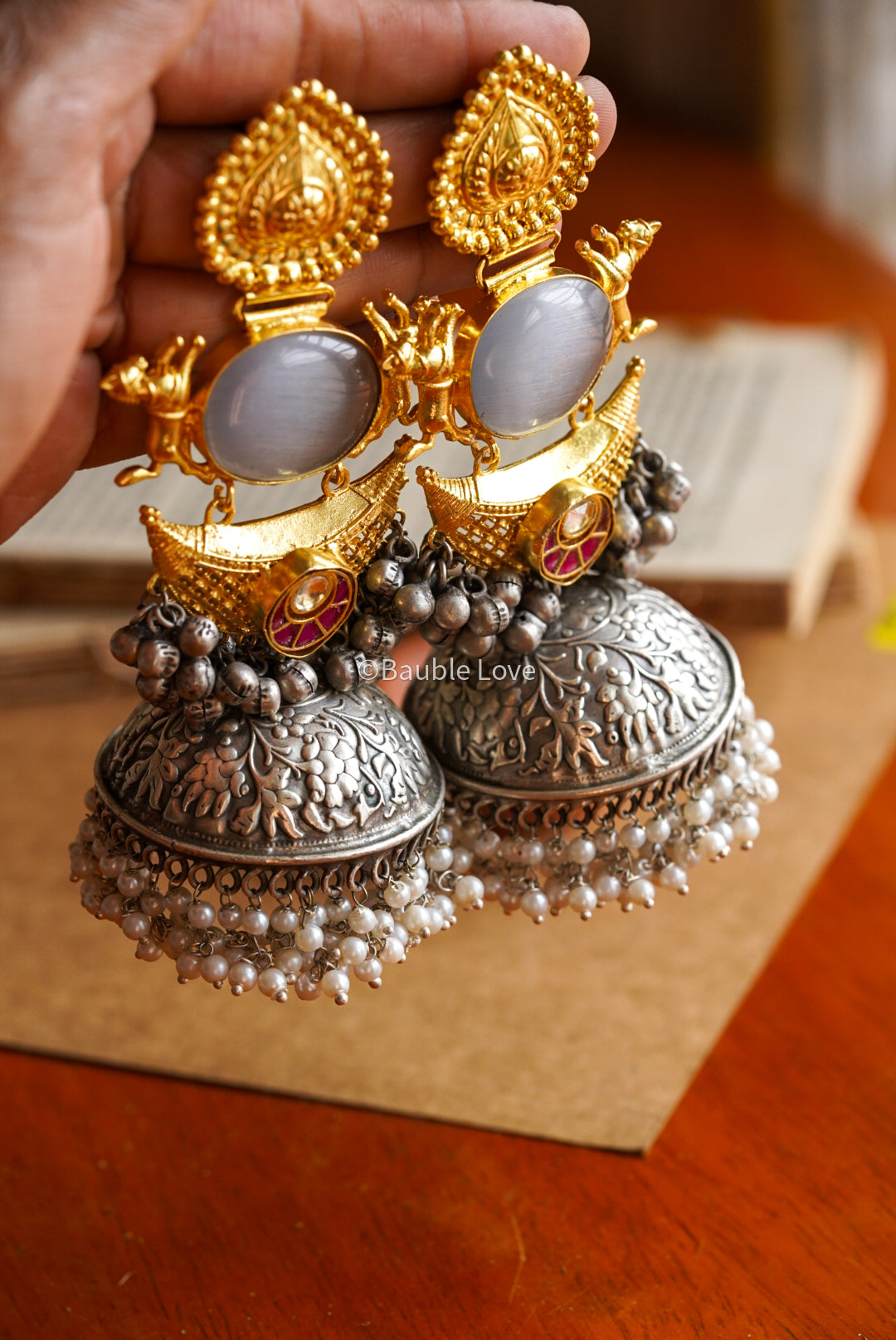 Festive Statement Jhumka Earrings