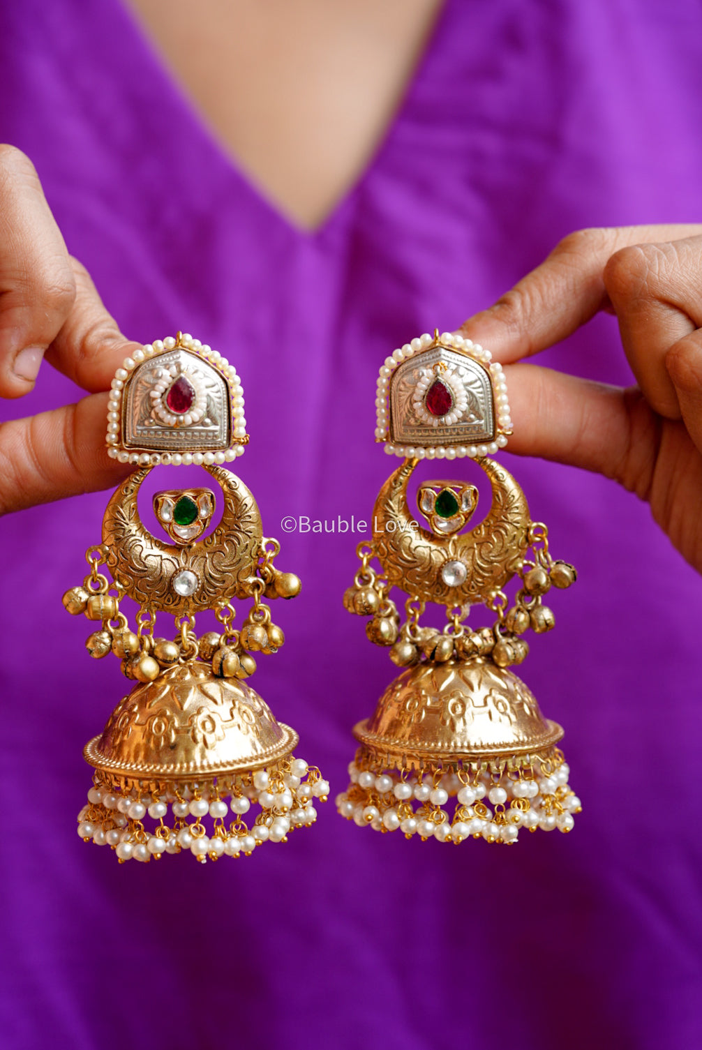 Poulomi Jhumka Earrings