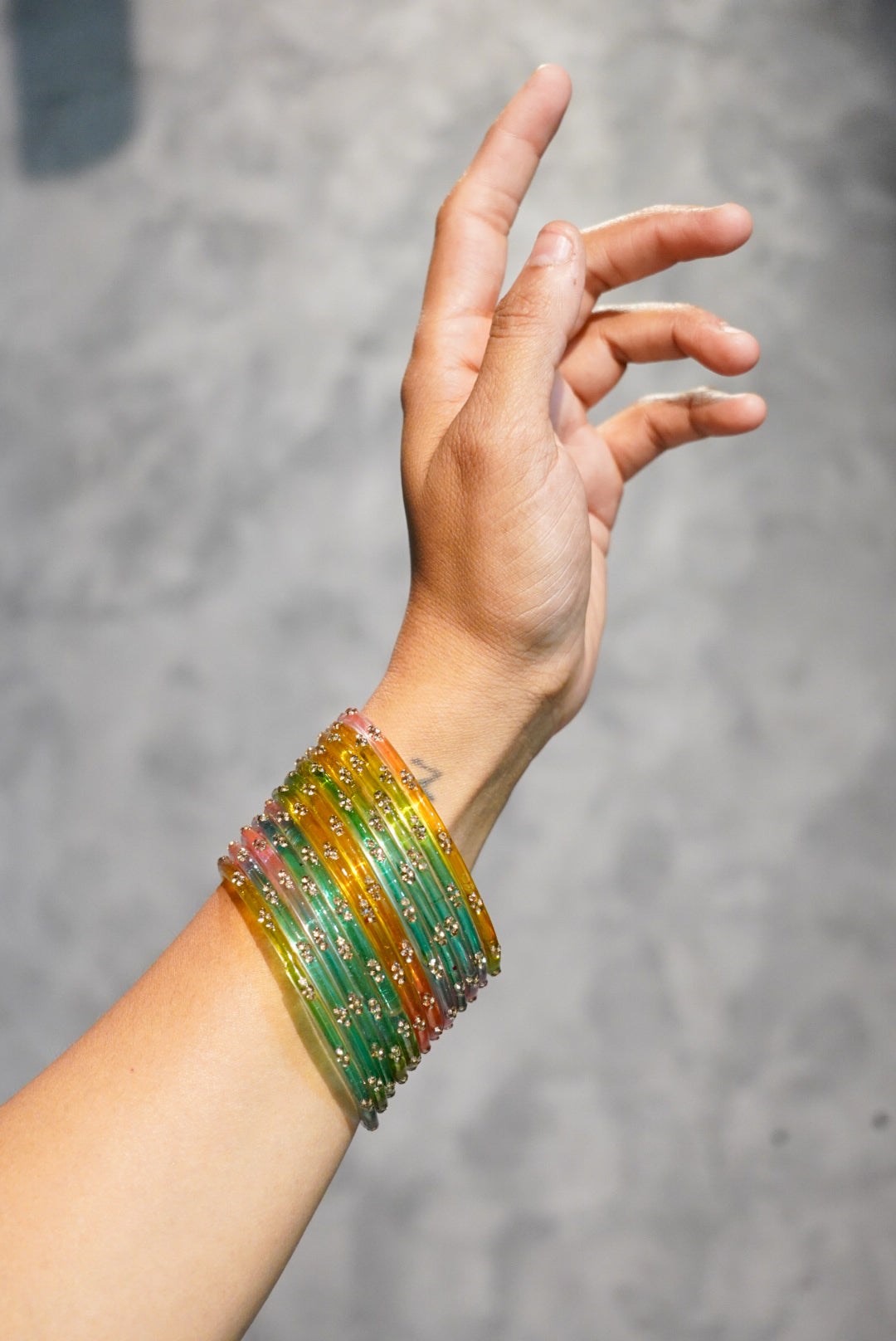 Gulsat Glass Bangle (Set of 12)