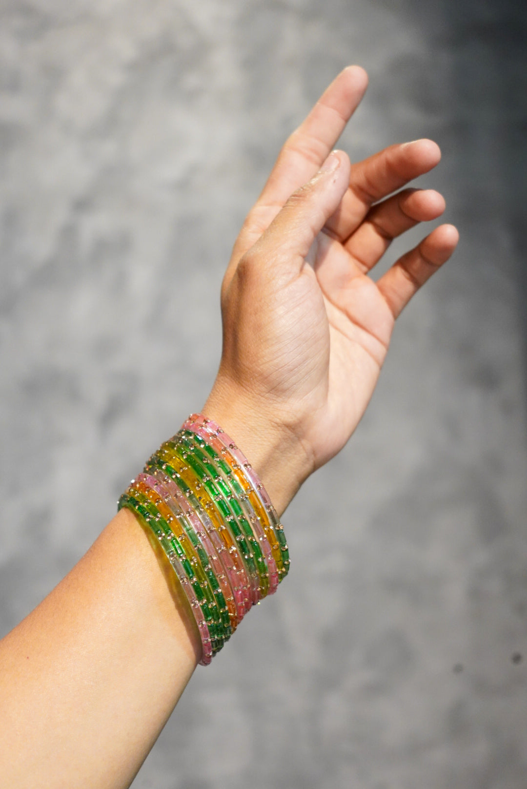 Nutan Glass Bangle (Set of 12)