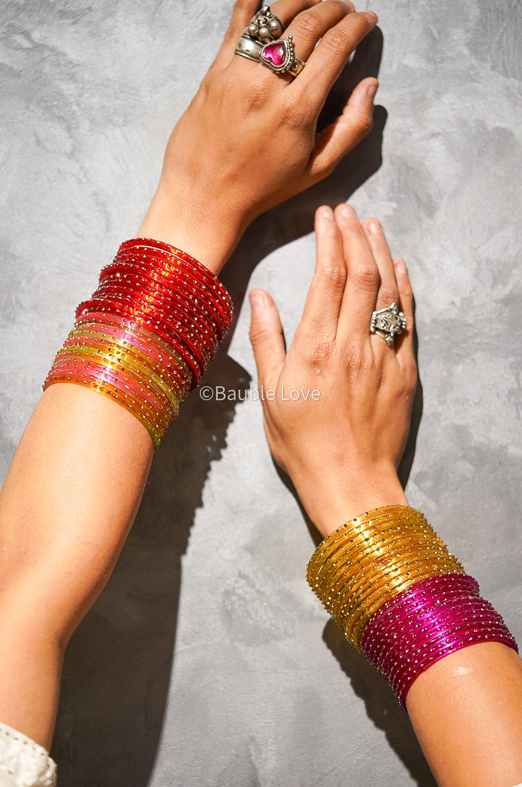 Bahaar Glass Bangle (Set of 12)