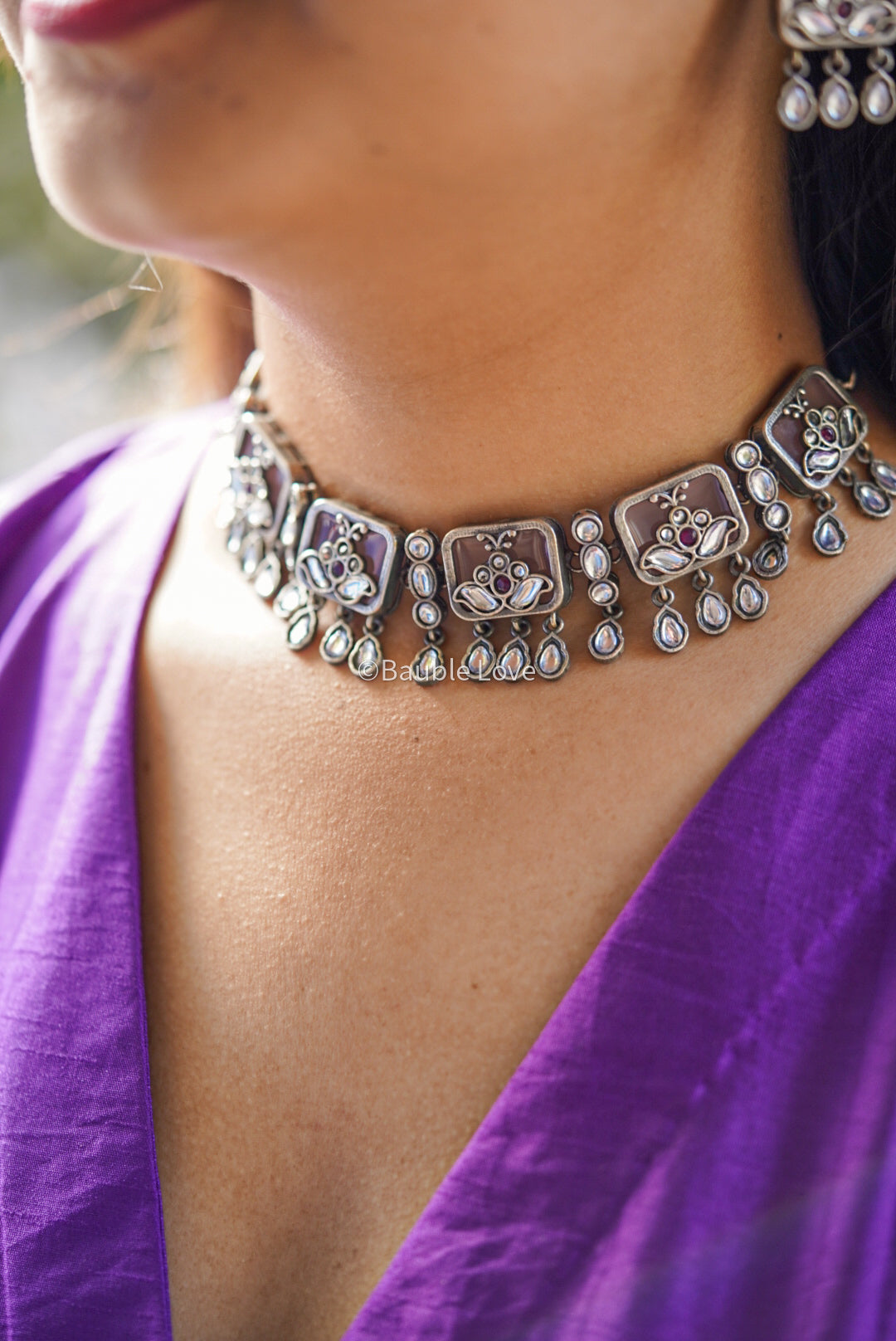 Tama Silver Choker Set