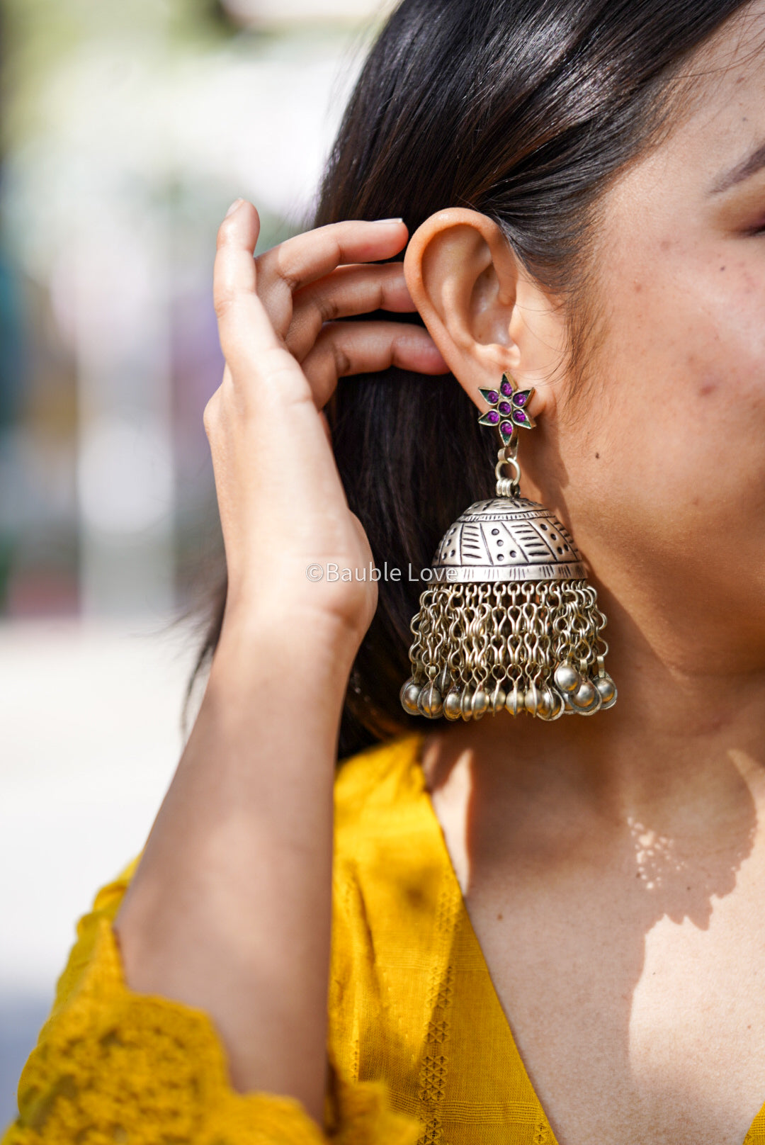 Statement Afghan Jhumka Earrings