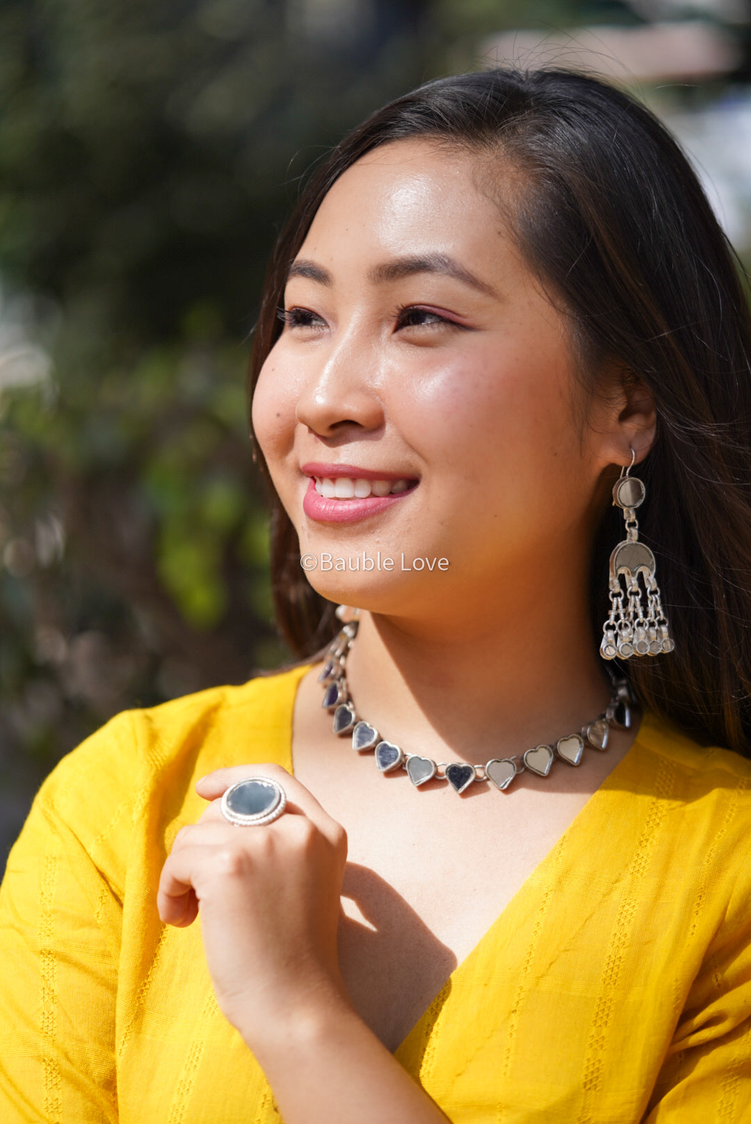 White Dome Earrings