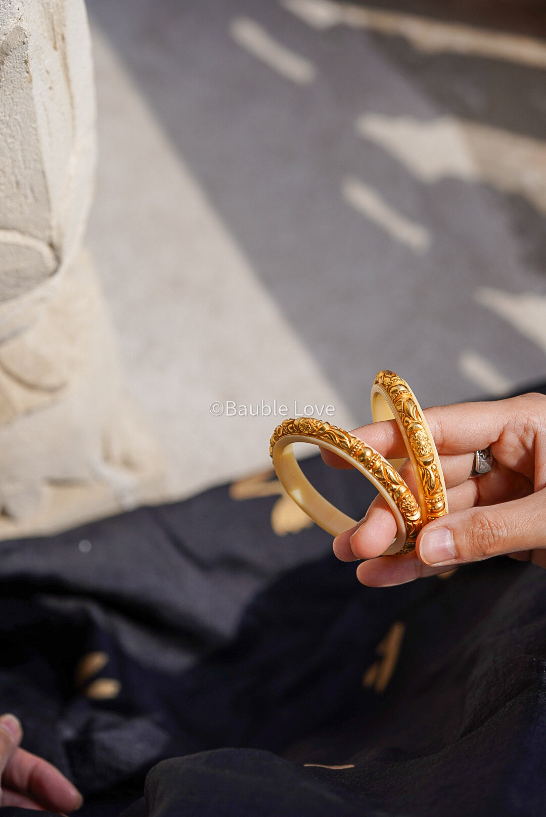 Rajputi Gold Bangles (Set of 2)