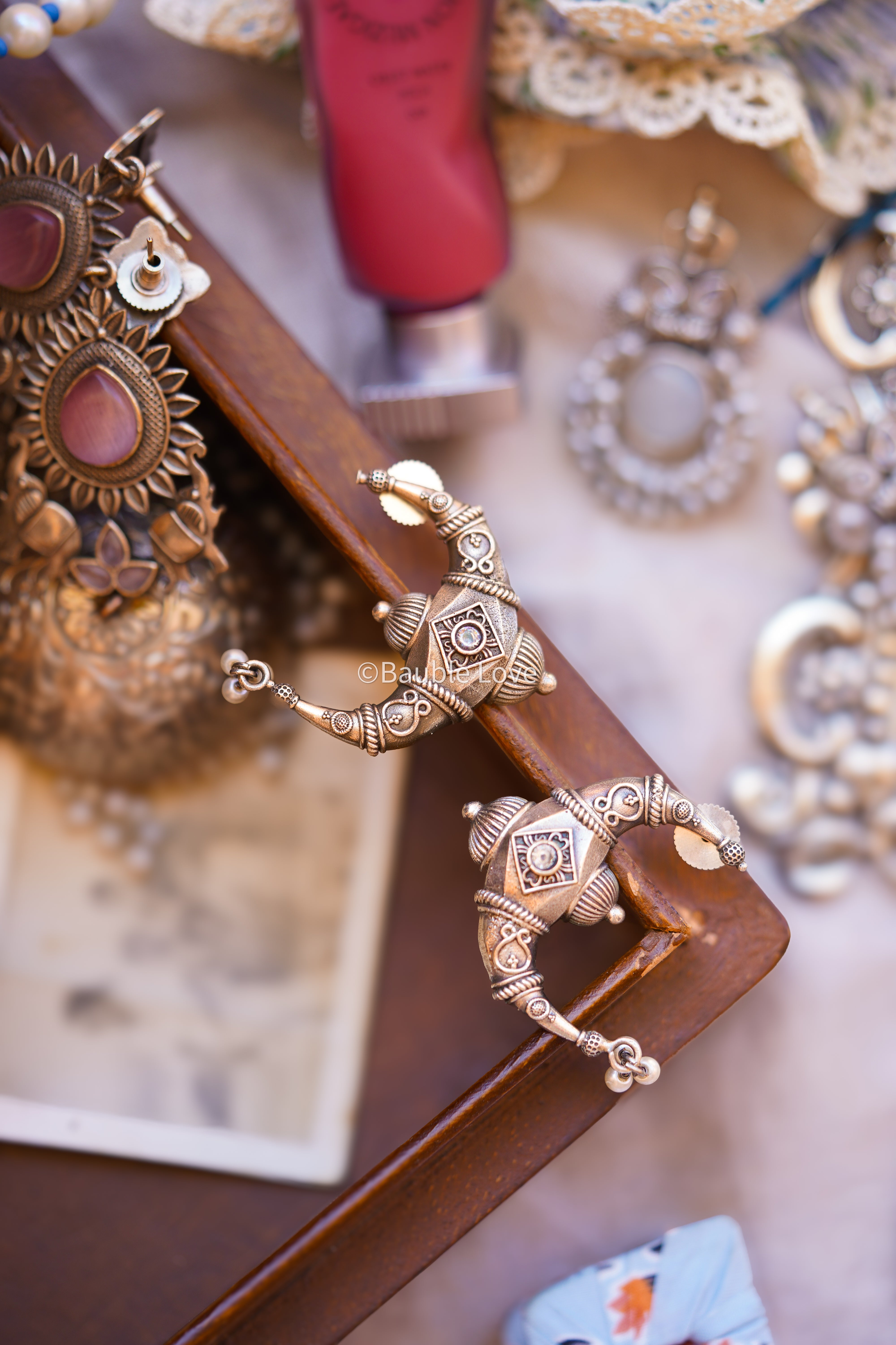 Tribal Silver Earrings