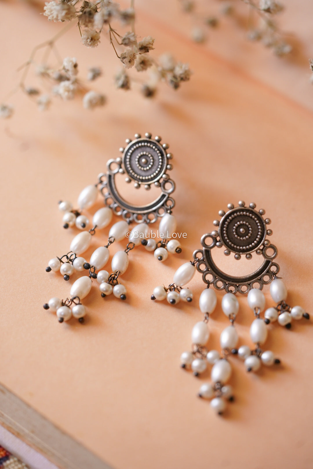 Tribal Pearl Earrings