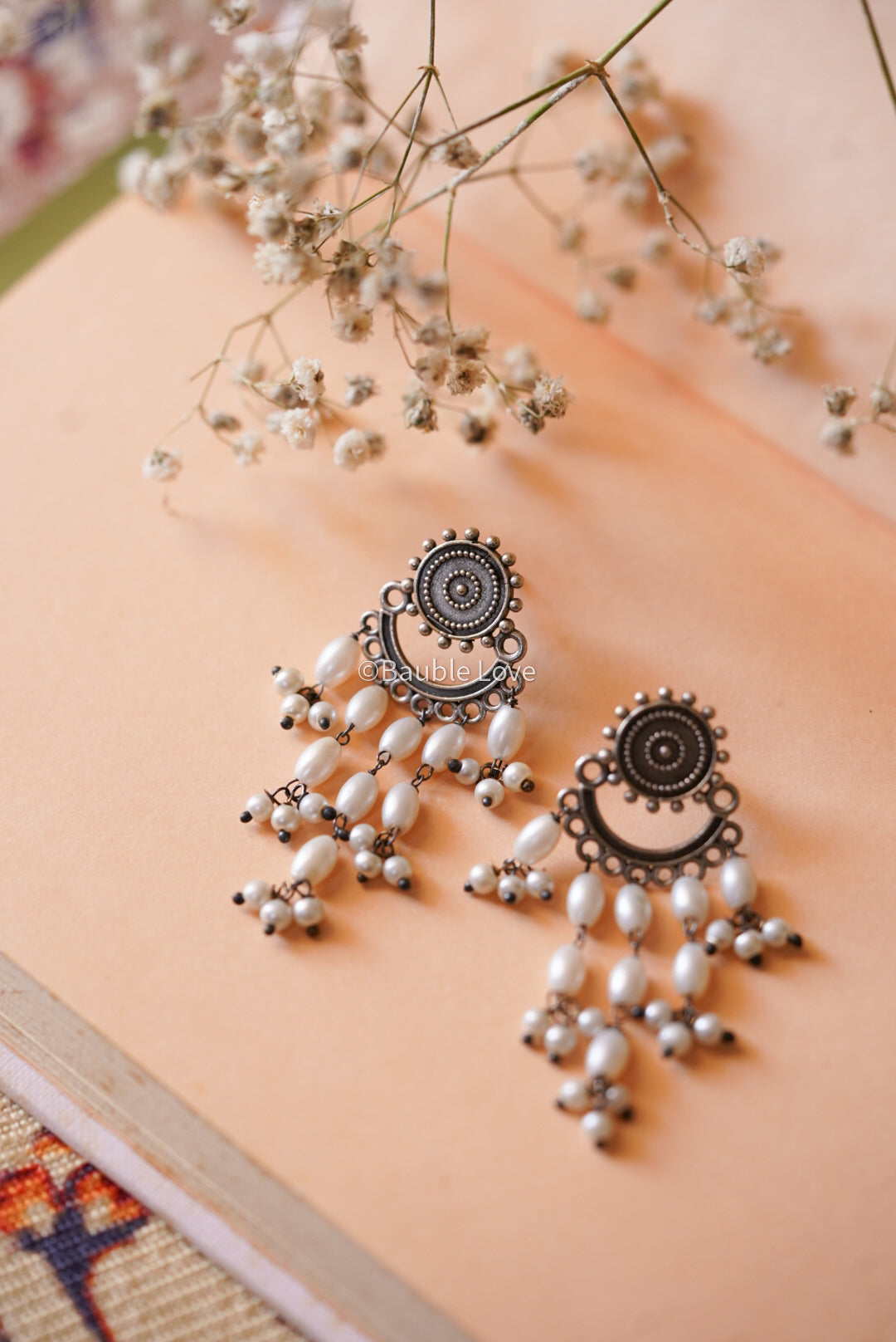 Tribal Pearl Earrings