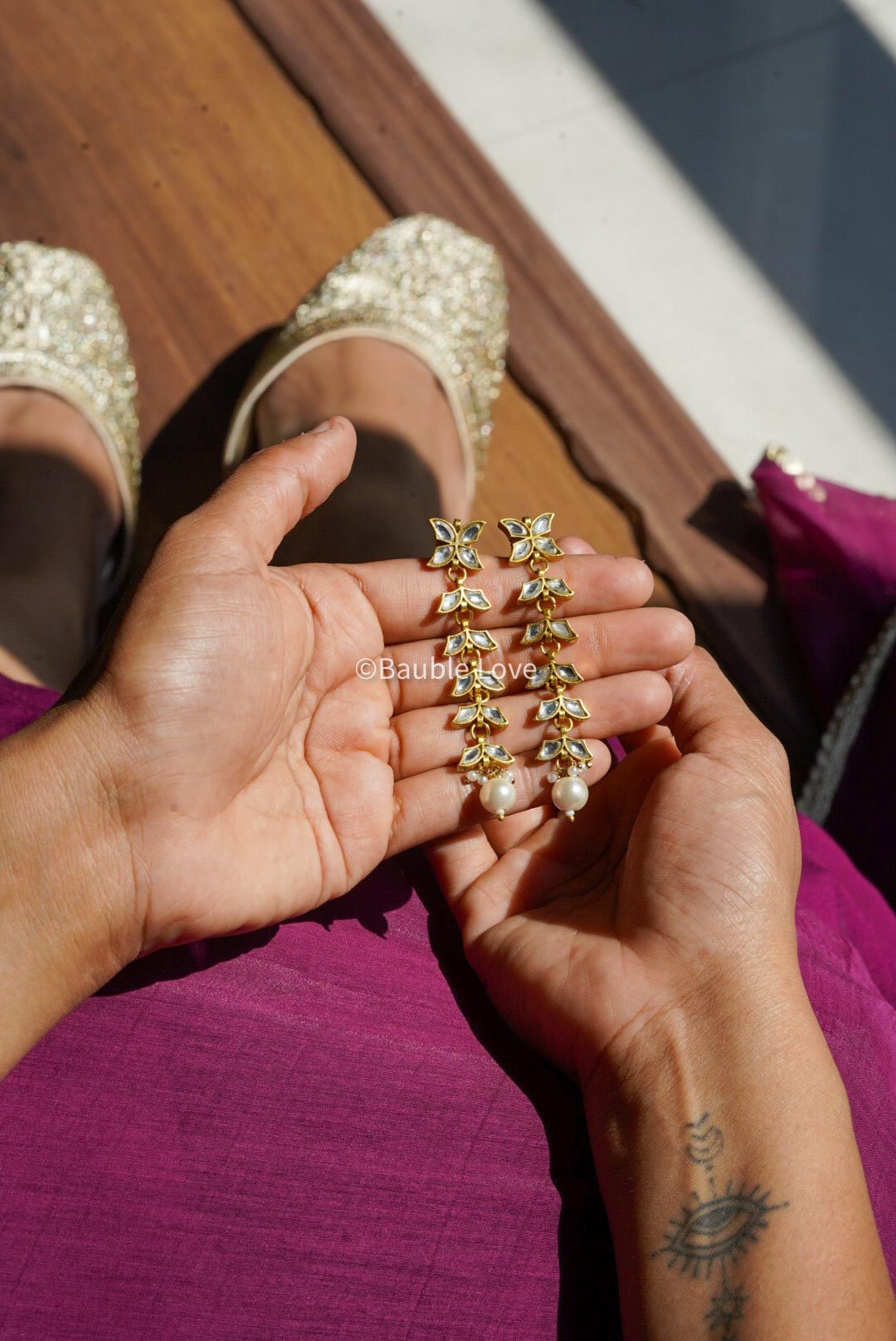 Phool Jadau Earrings