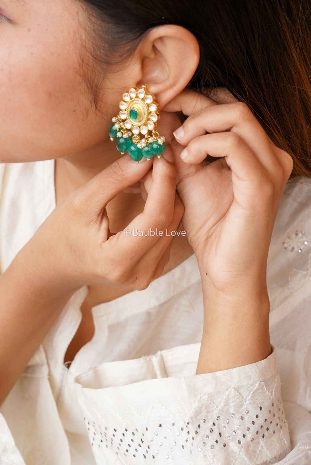 Hina Kundan Earrings