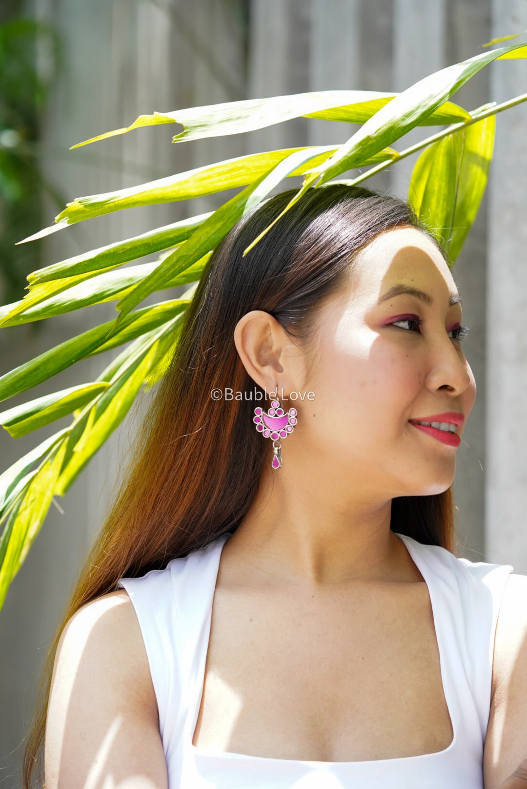 Amriti Earrings (Gloss Pink)