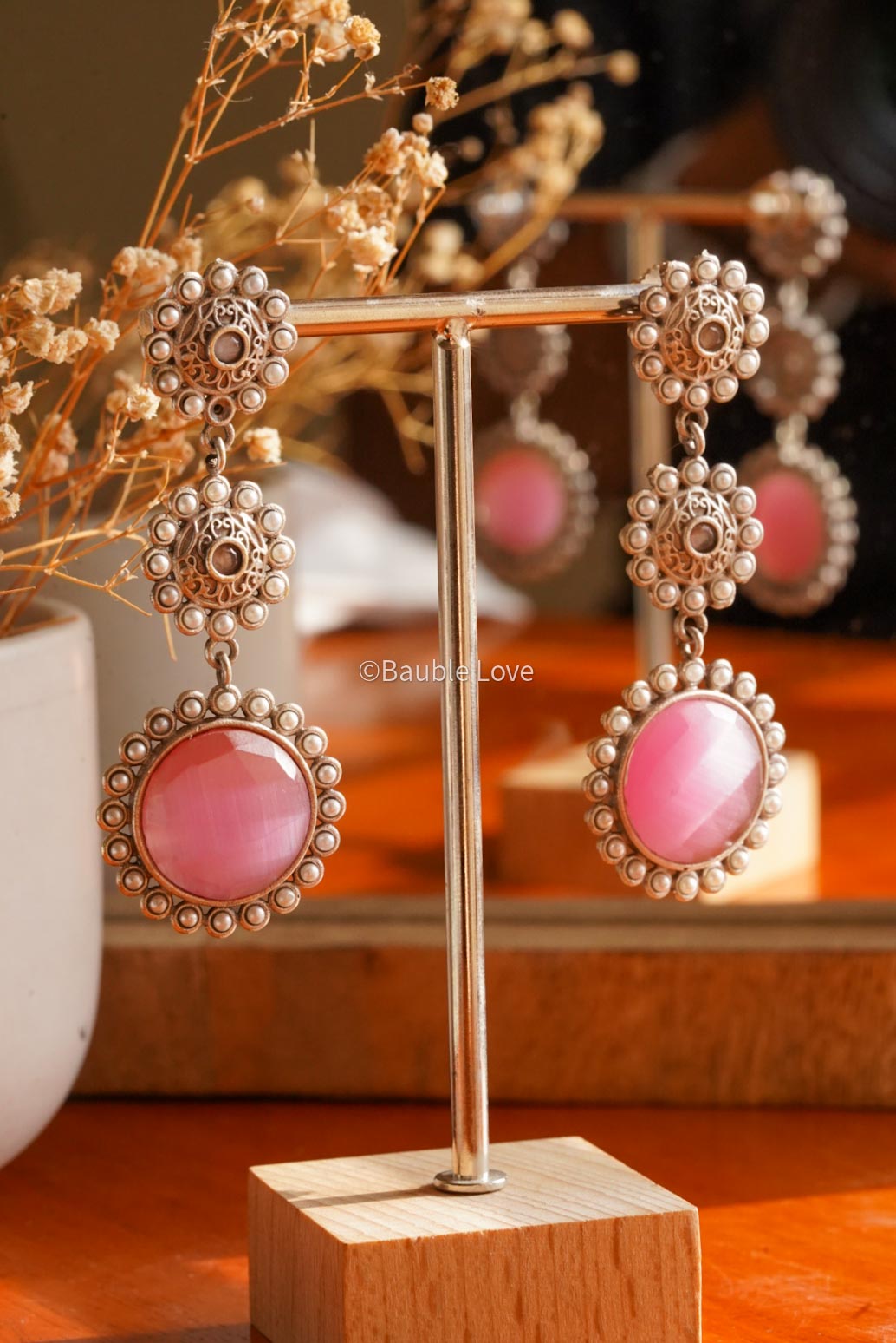 Vedanta Earrings (Pink)