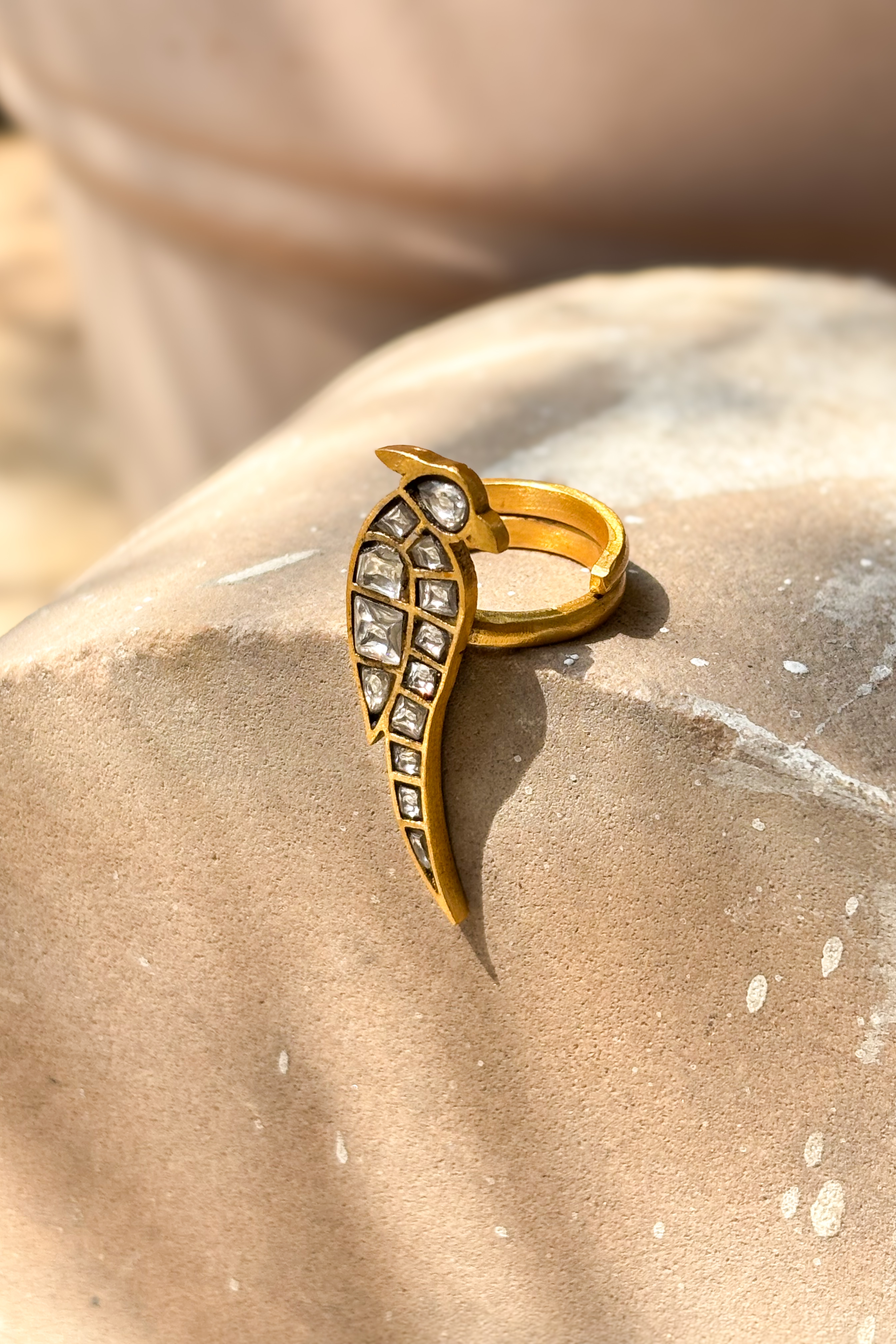 Panchi Jadau Ring