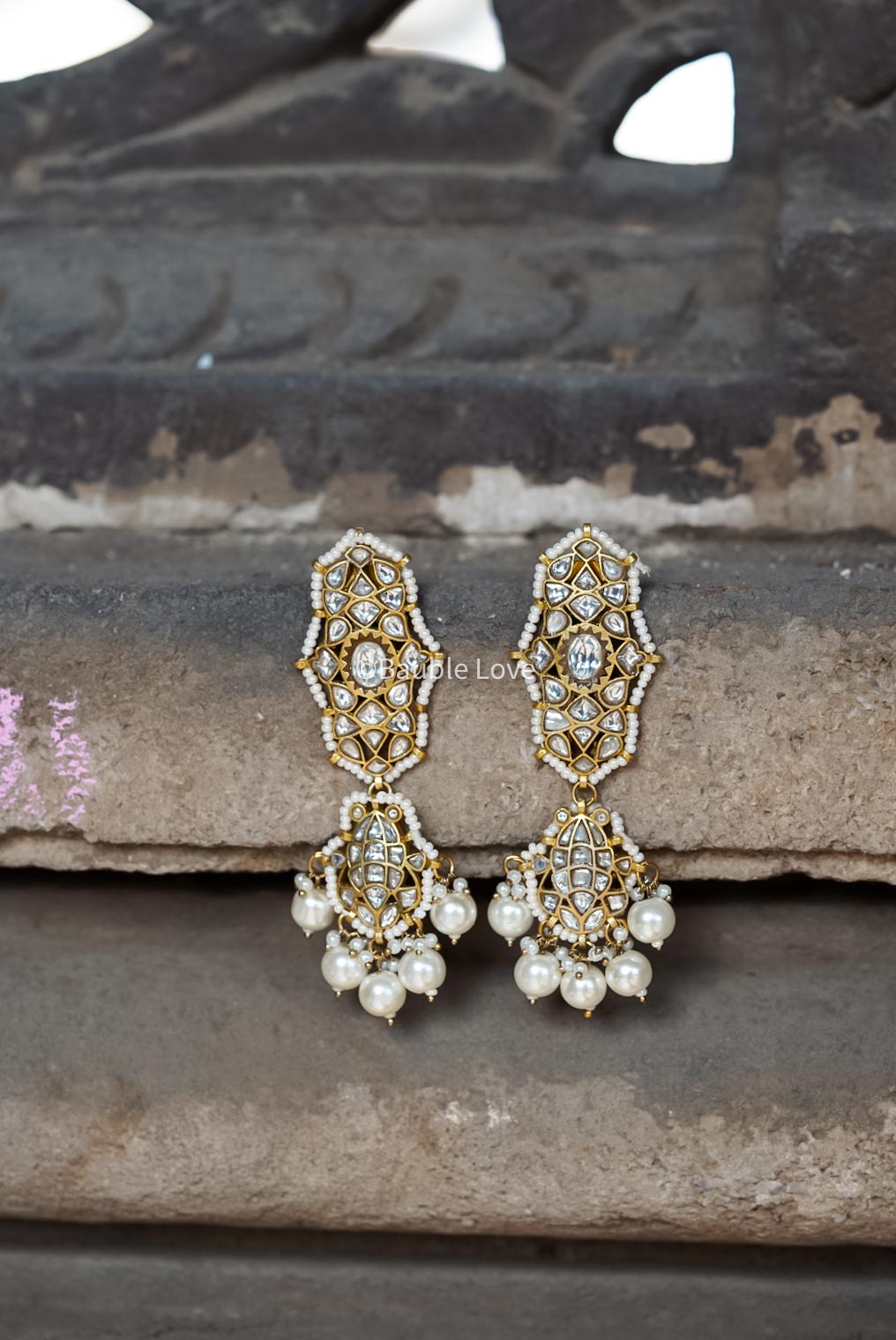 Mosaic Jadau  Earrings