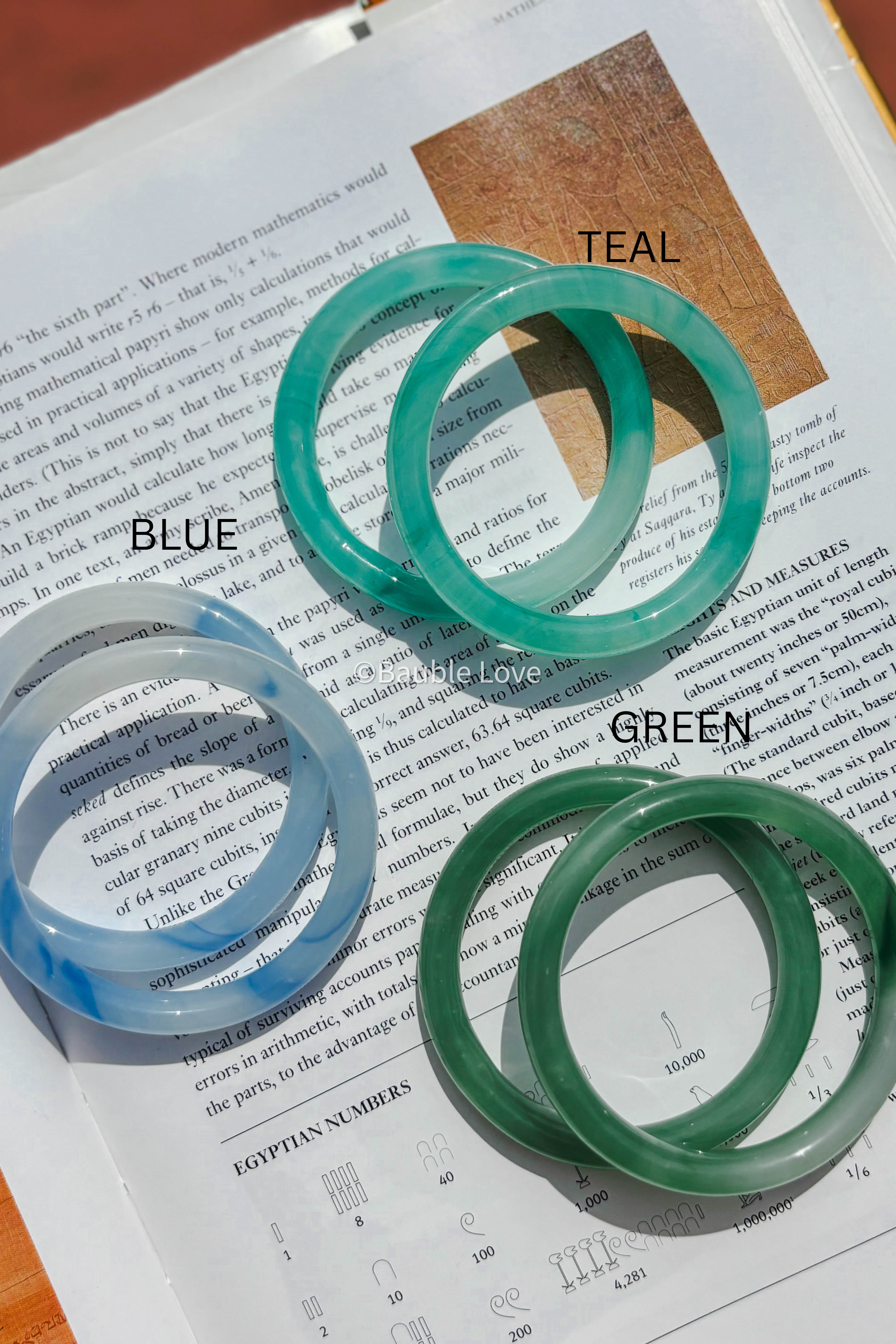 Marble Glass Bangle (Set of 2)