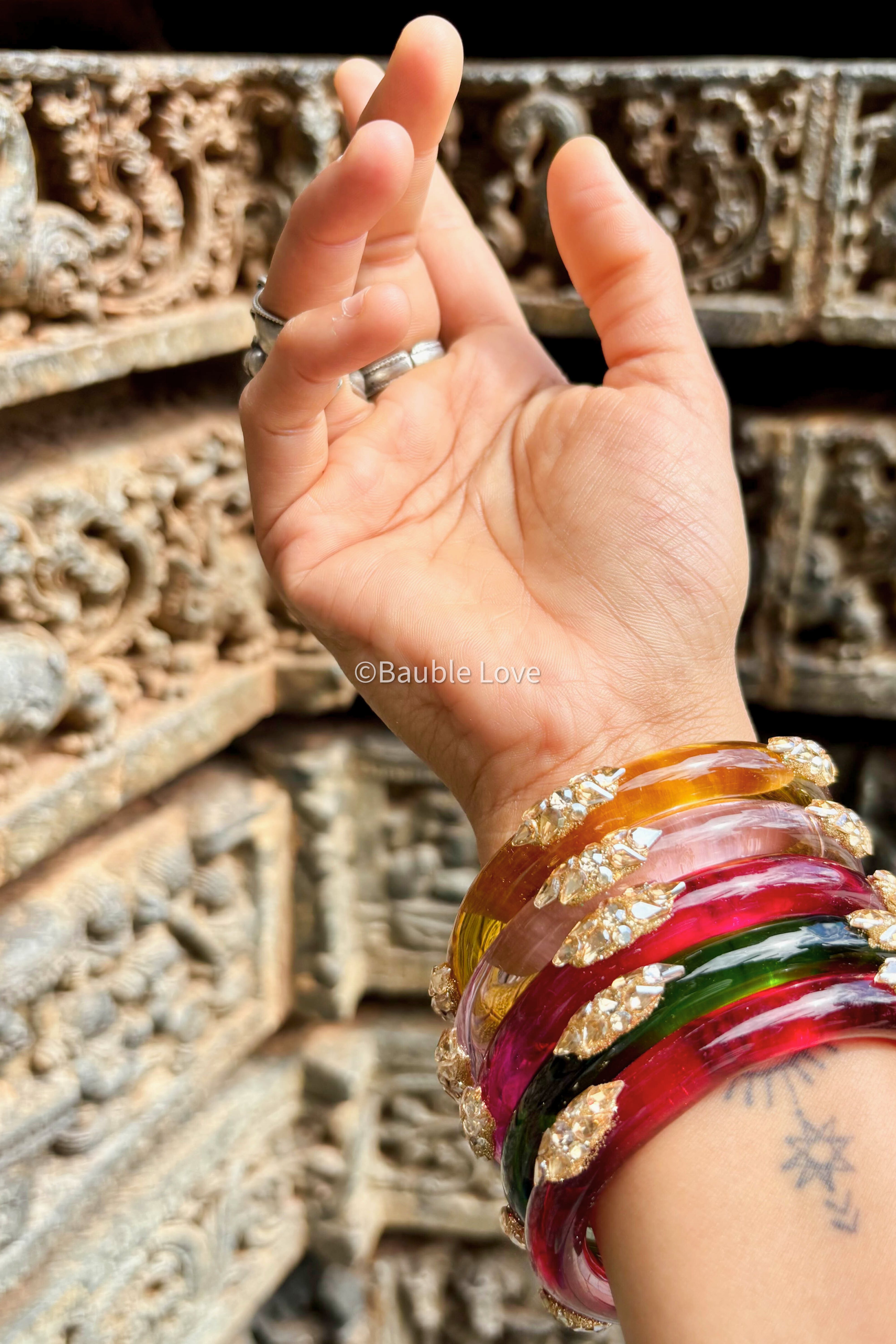 Embellish Glass Bangle