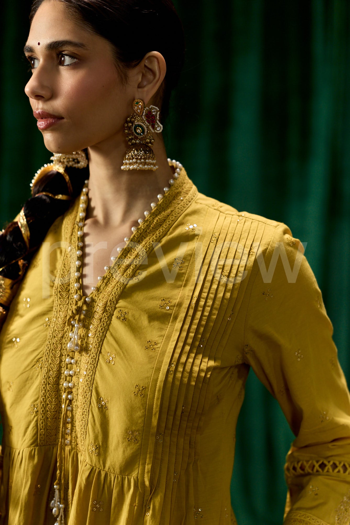 Kundan Jhumka Earrings