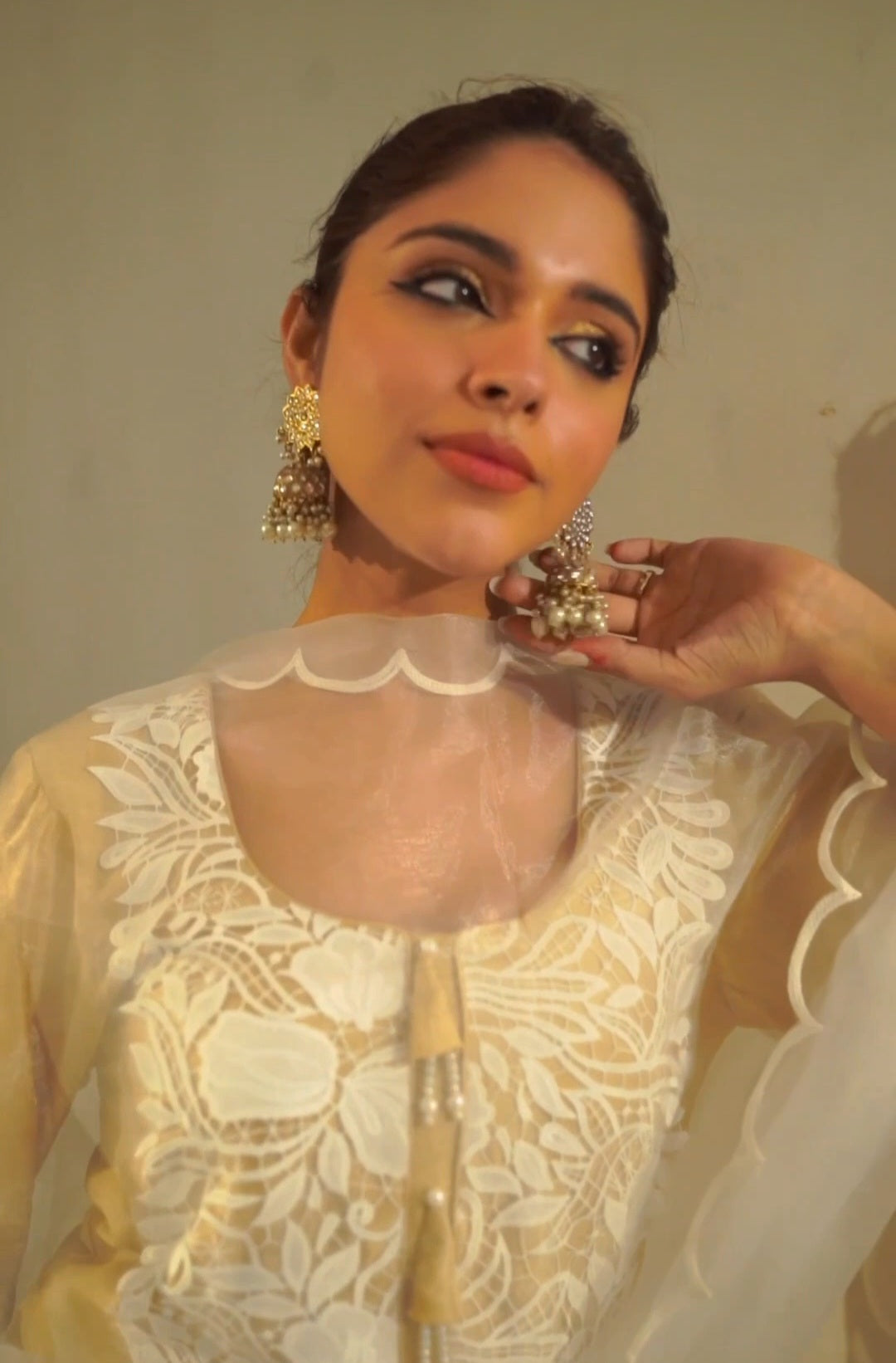 Rati Jadau Jhumka Earrings